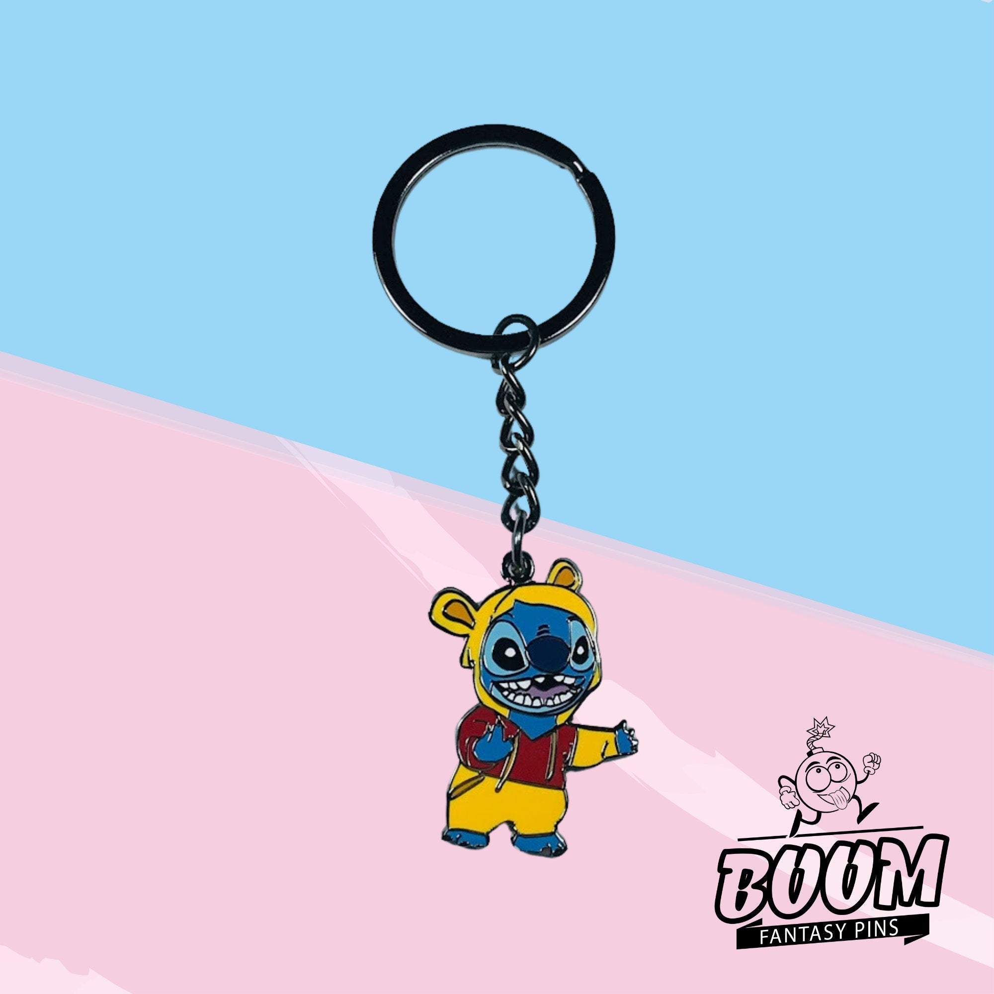 Llavero – Stitch como Winnie the Pooh de Lilo y Stitch – Disney Fantasy