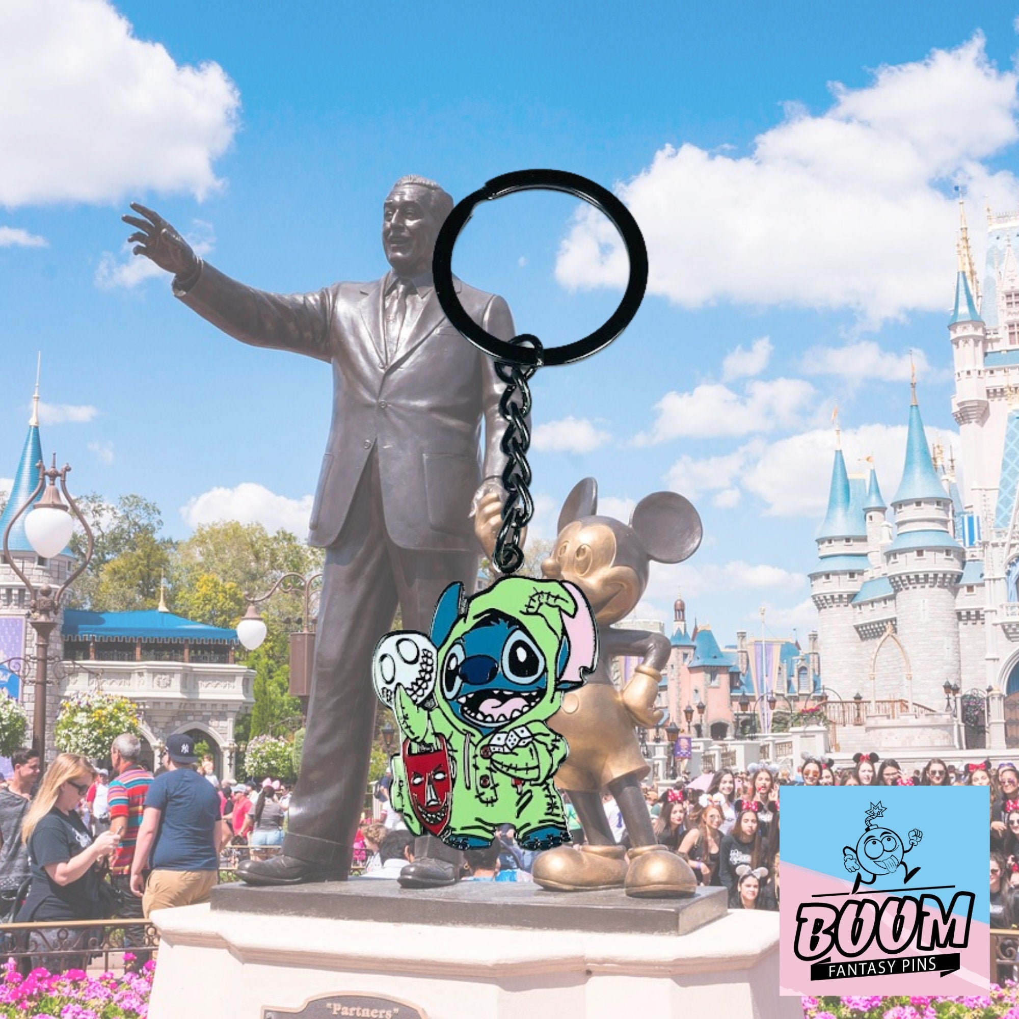 Llavero - Stitch como Oogie Boogie de Lilo &amp; Stitch - Disney Fantasy