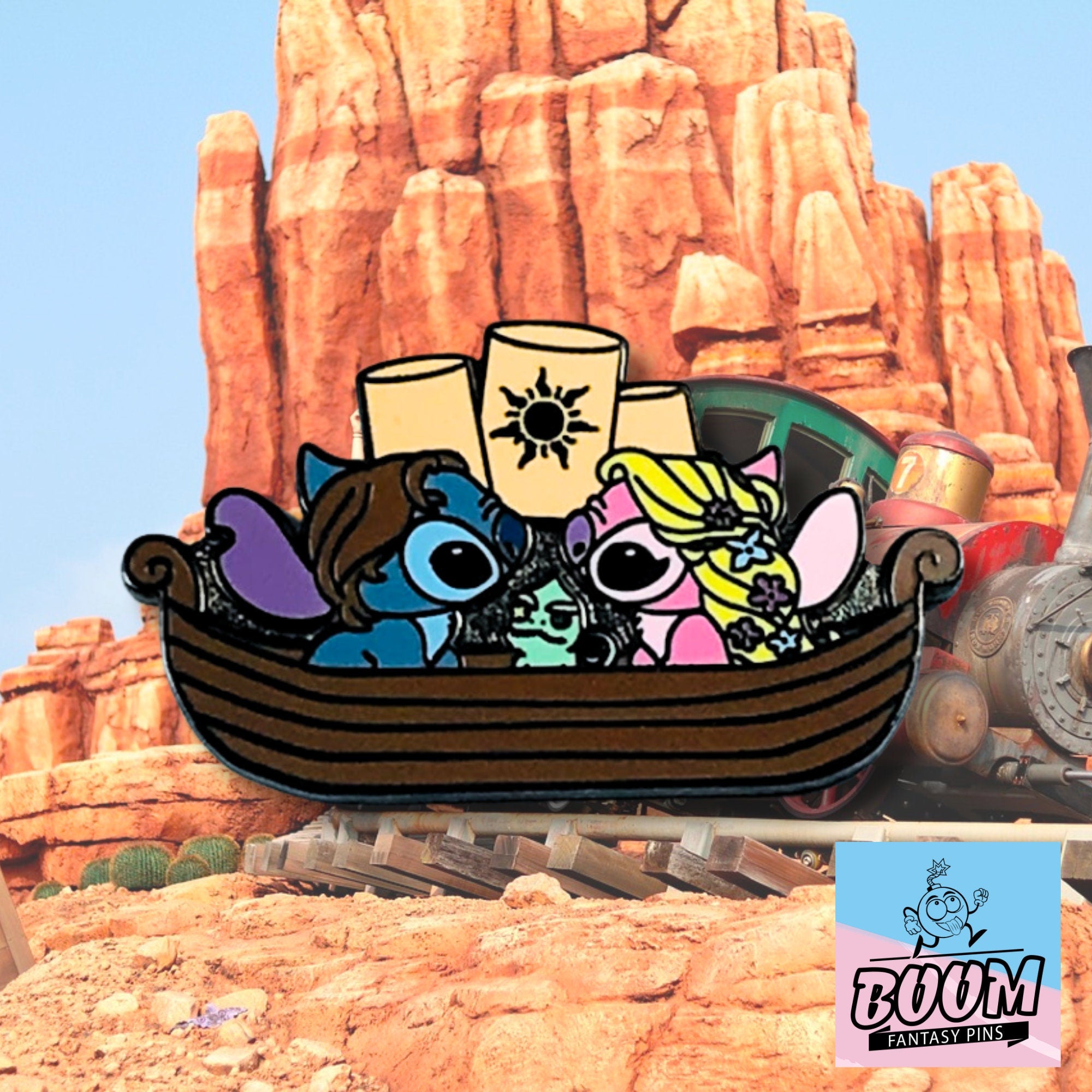 Pin – Stitch y Ángel de Lilo &amp; Stitch – Disney Fantasy