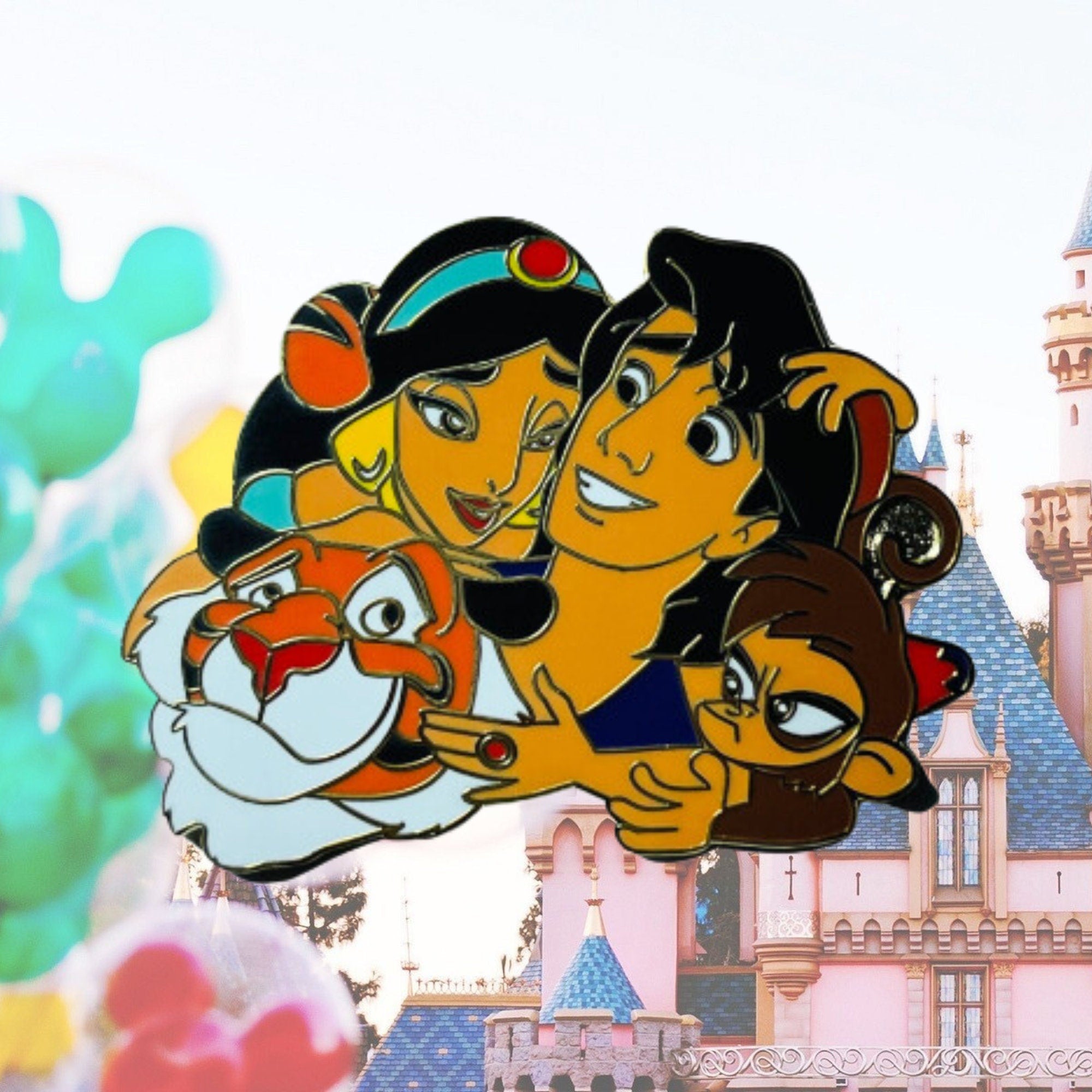 Pin – Princesa Jasmine Abu y Rajah de Aladdin – Disney Fantasy