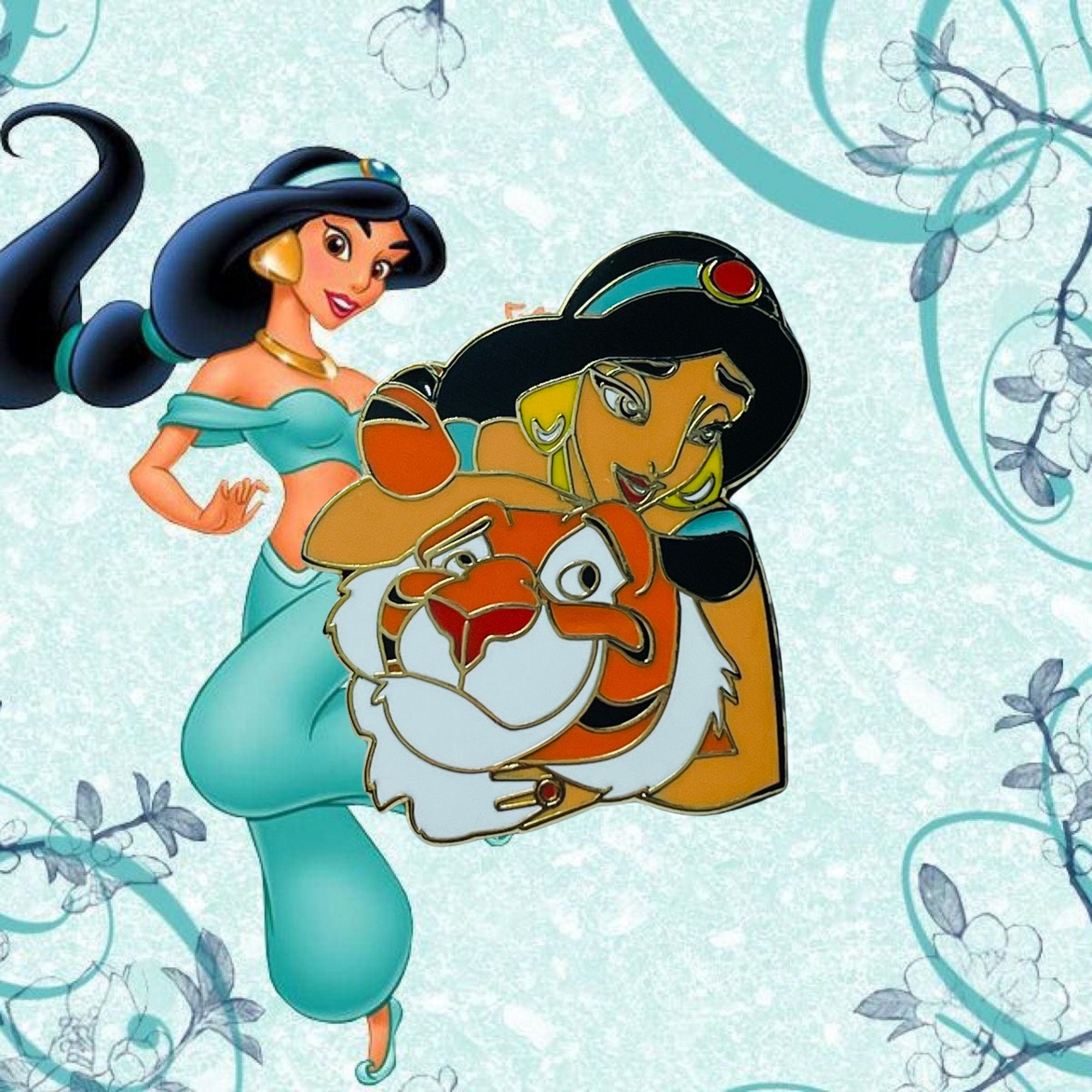 Pin – Rajah y la Princesa Jasmine de Aladdin – Disney Fantasy