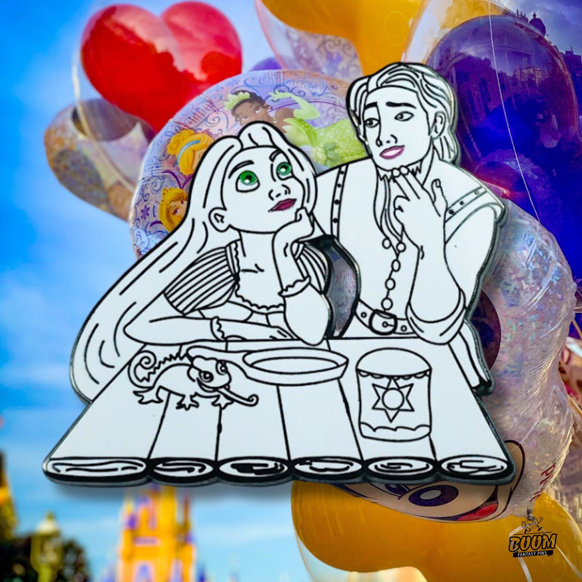 Pin's – Raiponce et Flynn Rider du film Raiponce – Disney Fantasy