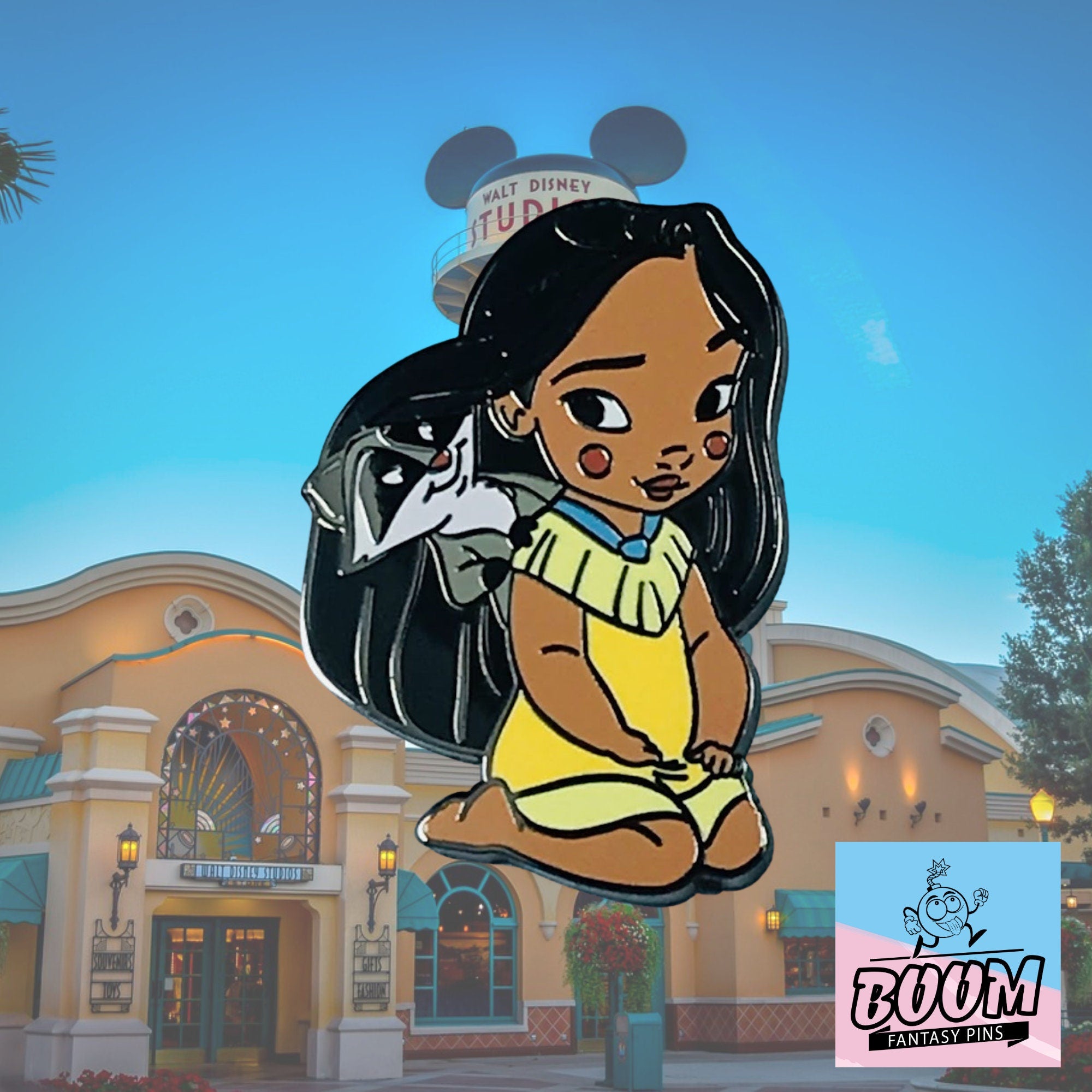 Pin – Bebé Pocahontas y Meeko de Pocahontas – Disney Fantasy