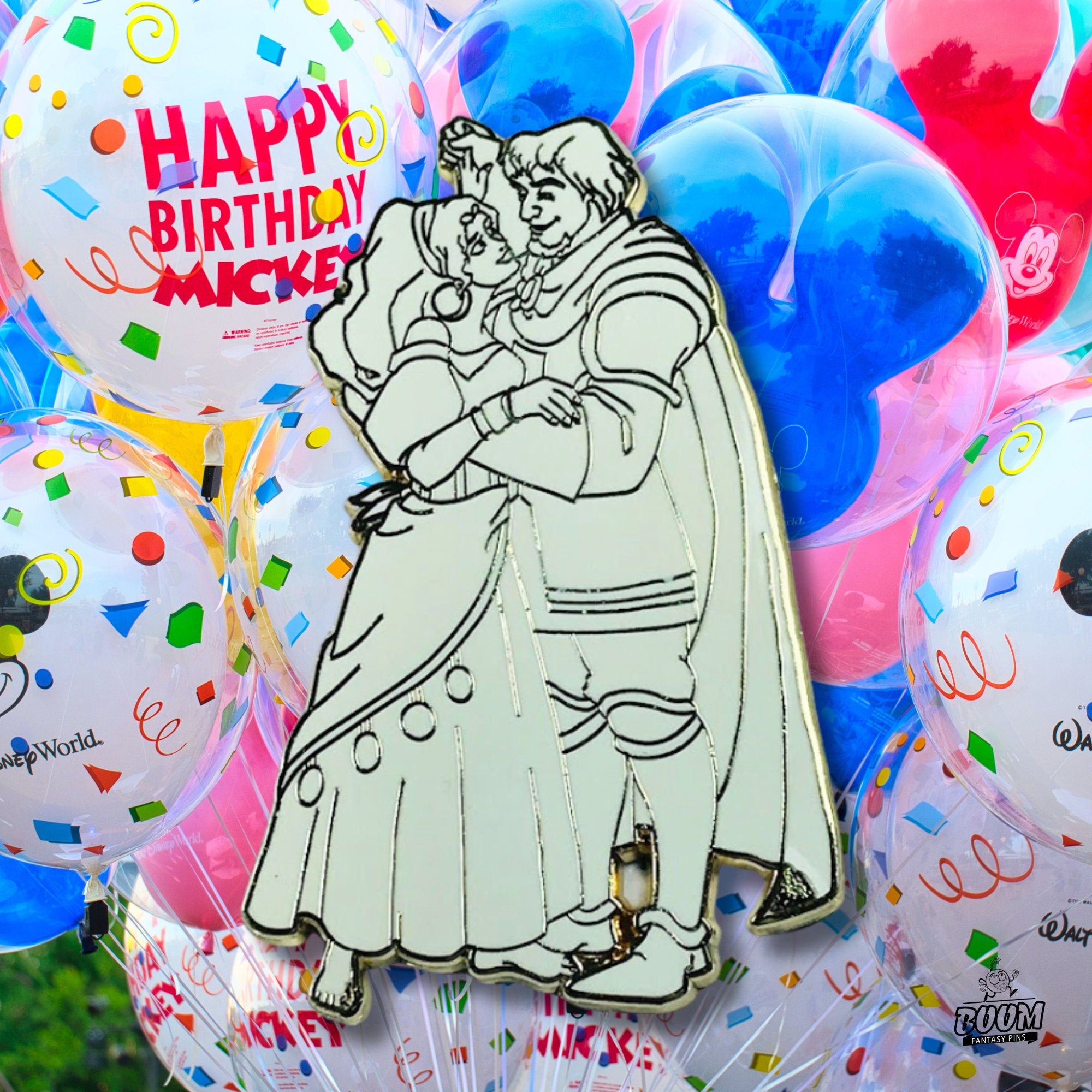 Pin's – Esmeralda et le capitaine Phoebus du Bossu de Notre-Dame – Disney Fantasy