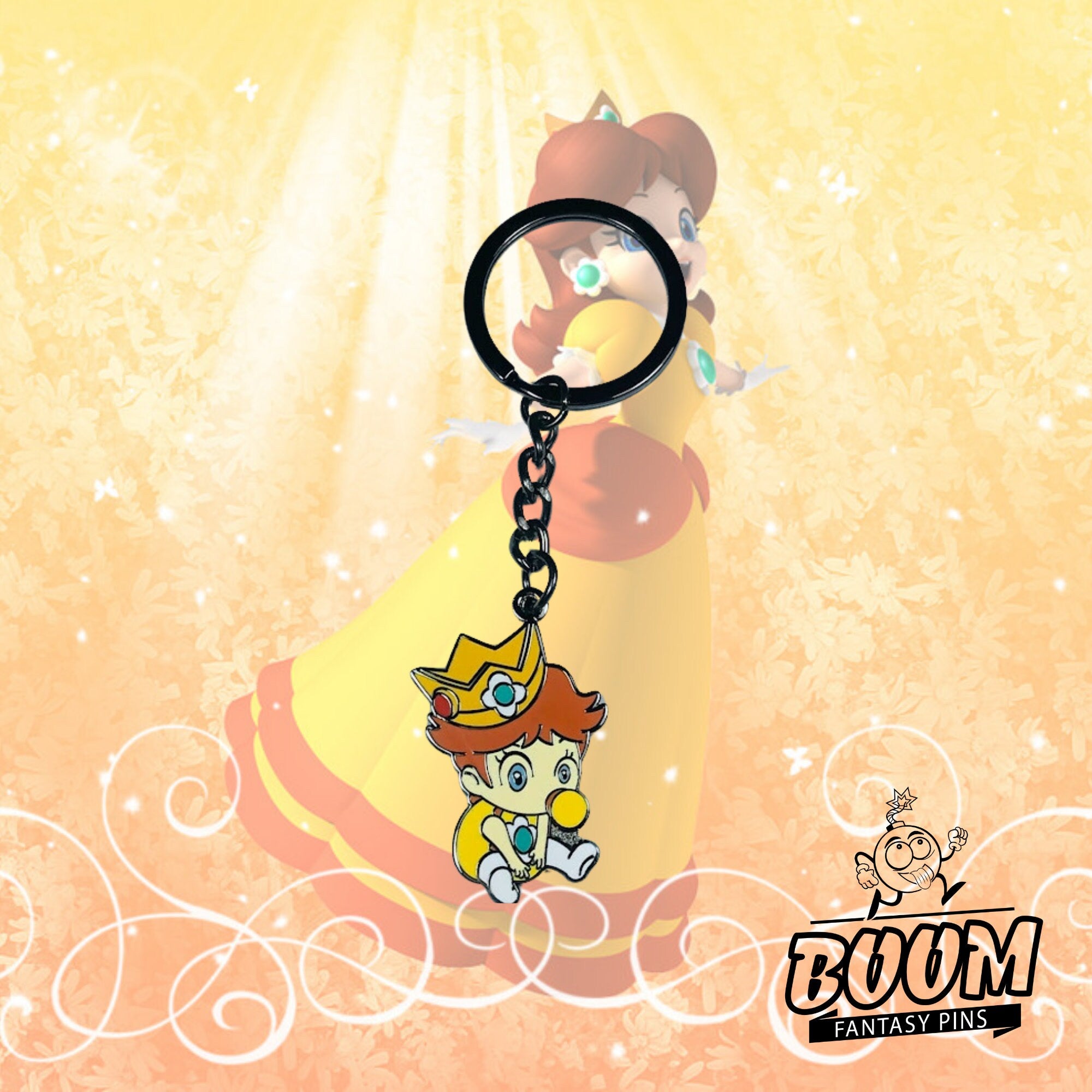 Keychain – Princess Daisy from Super Mario Bros – Disney Fantasy