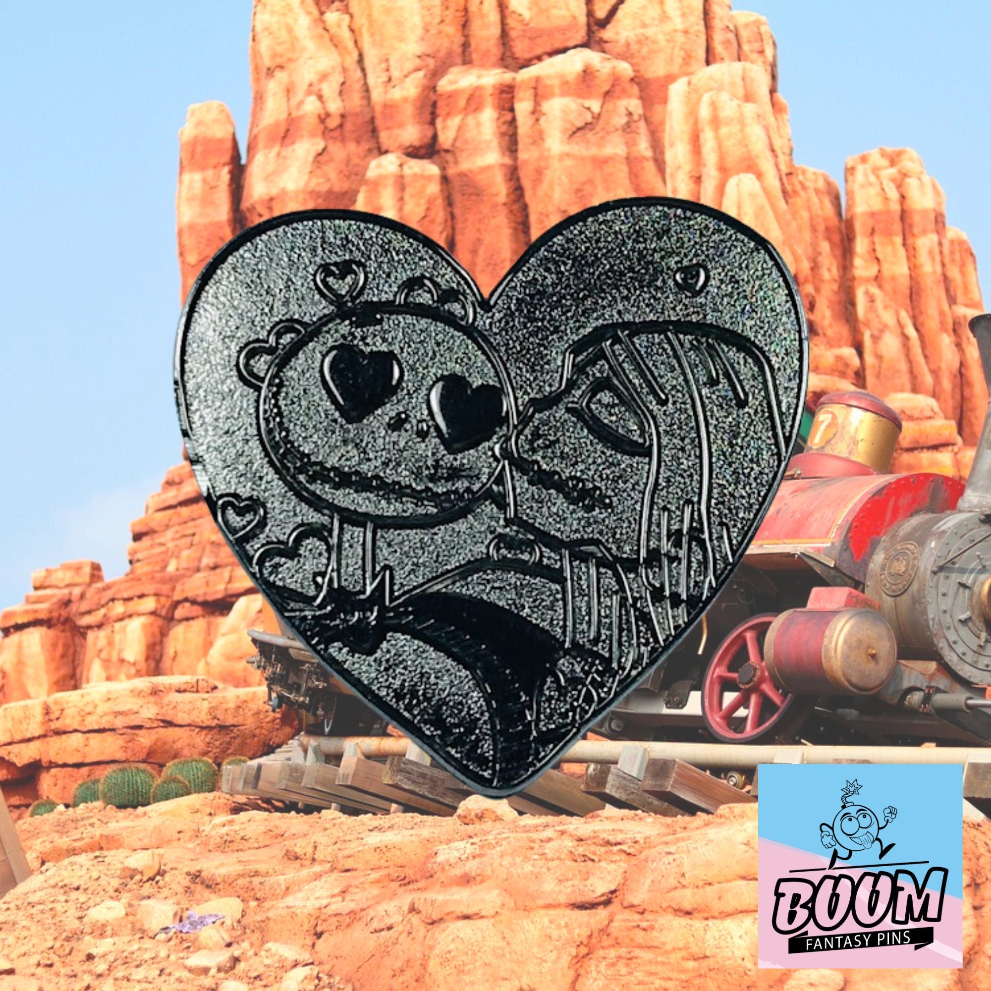 Pin's – Jack Skellington et Sally de L'Étrange Noël de Monsieur Jack – Disney Fantasy