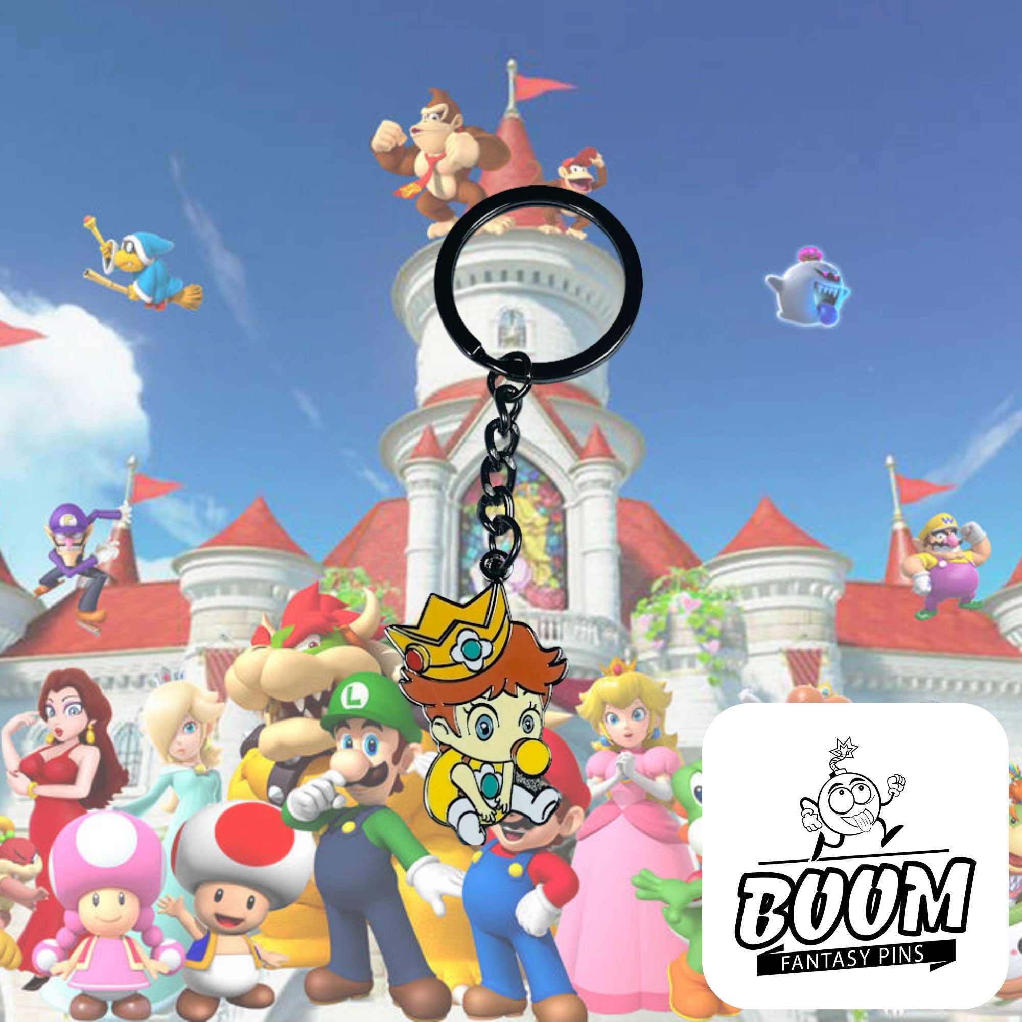Keychain – Princess Daisy from Super Mario Bros – Disney Fantasy