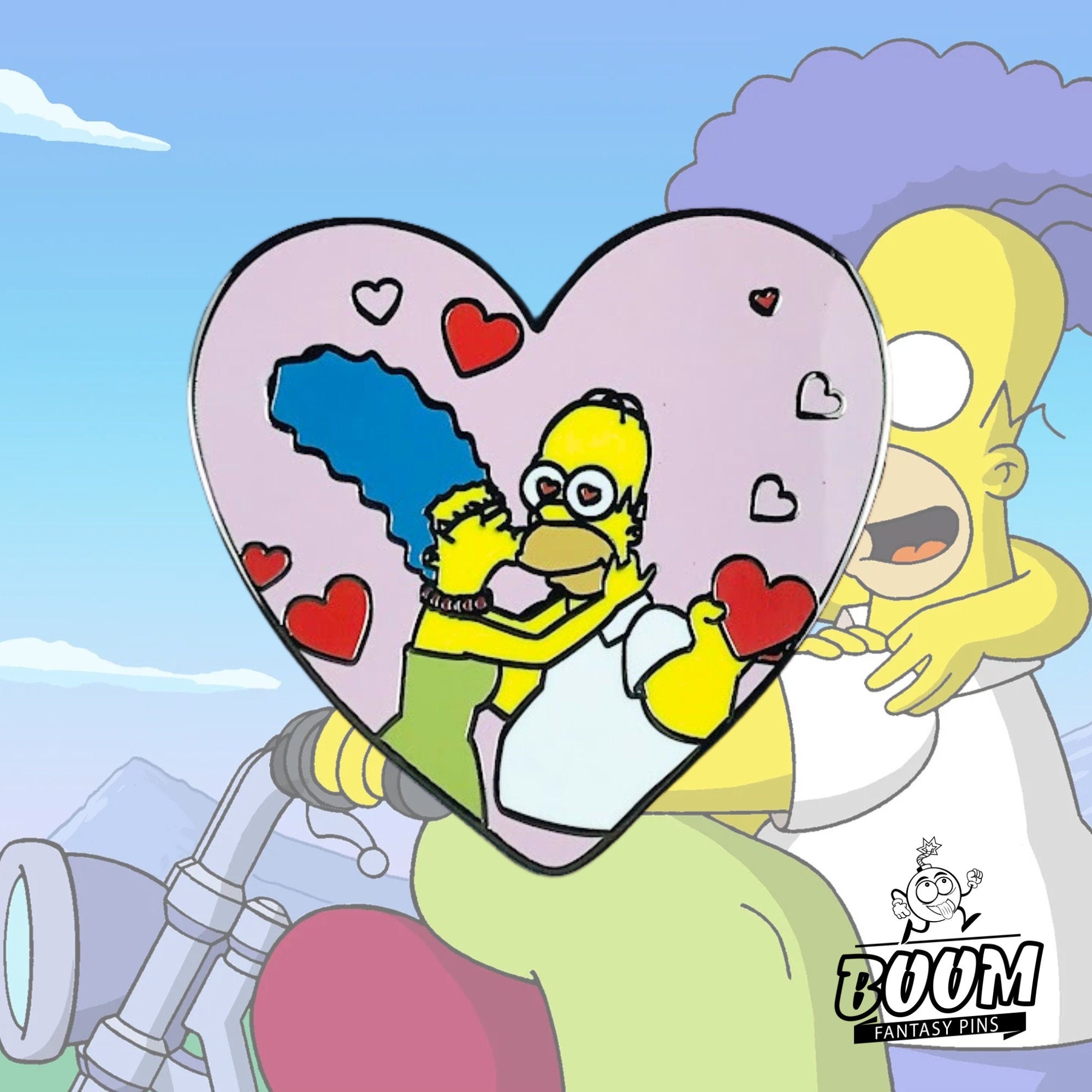 Pin – Homer Simpson y Marge Simpson de Los Simpson – Disney Fantasy