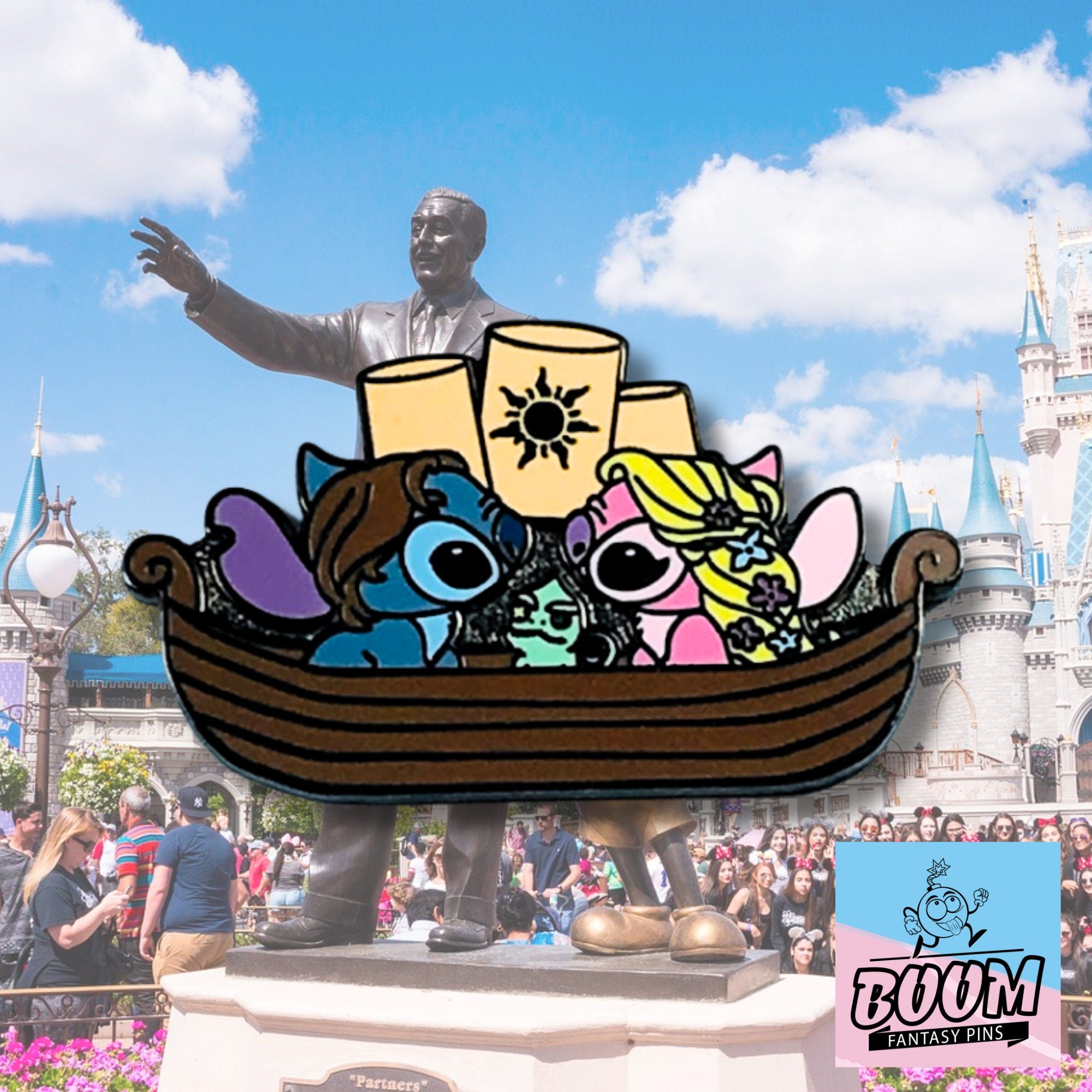 Pin – Stitch y Ángel de Lilo &amp; Stitch – Disney Fantasy