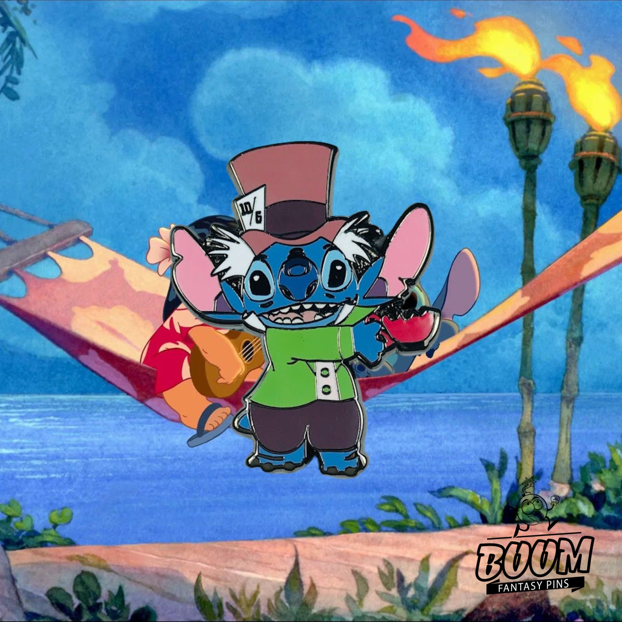 Pin – Stitch como el Sombrerero Loco de Lilo y Stitch – Disney Fantasy