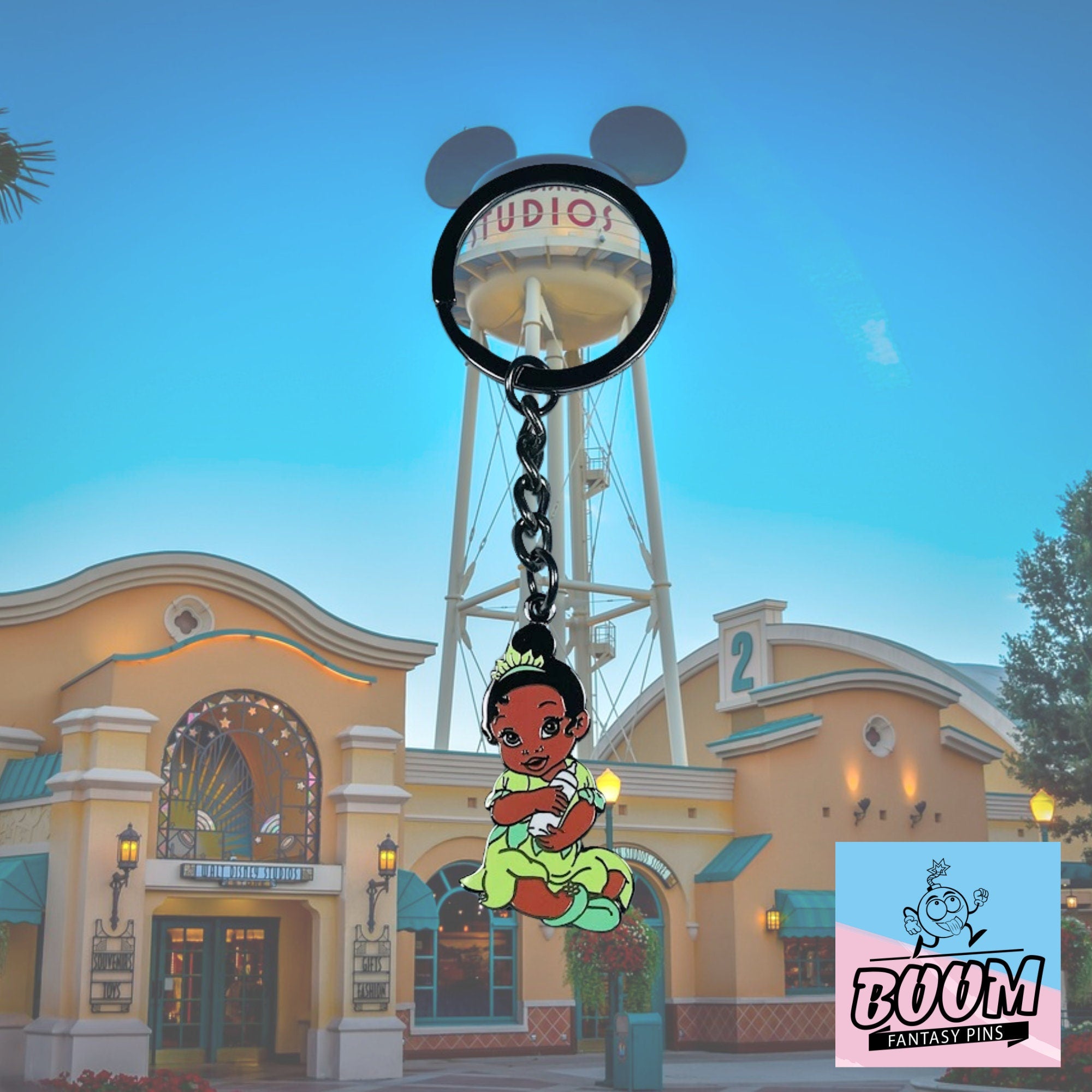 Llavero – Princesa Tiana y Sapo de La Princesa y el Sapo – Disney Fantasy