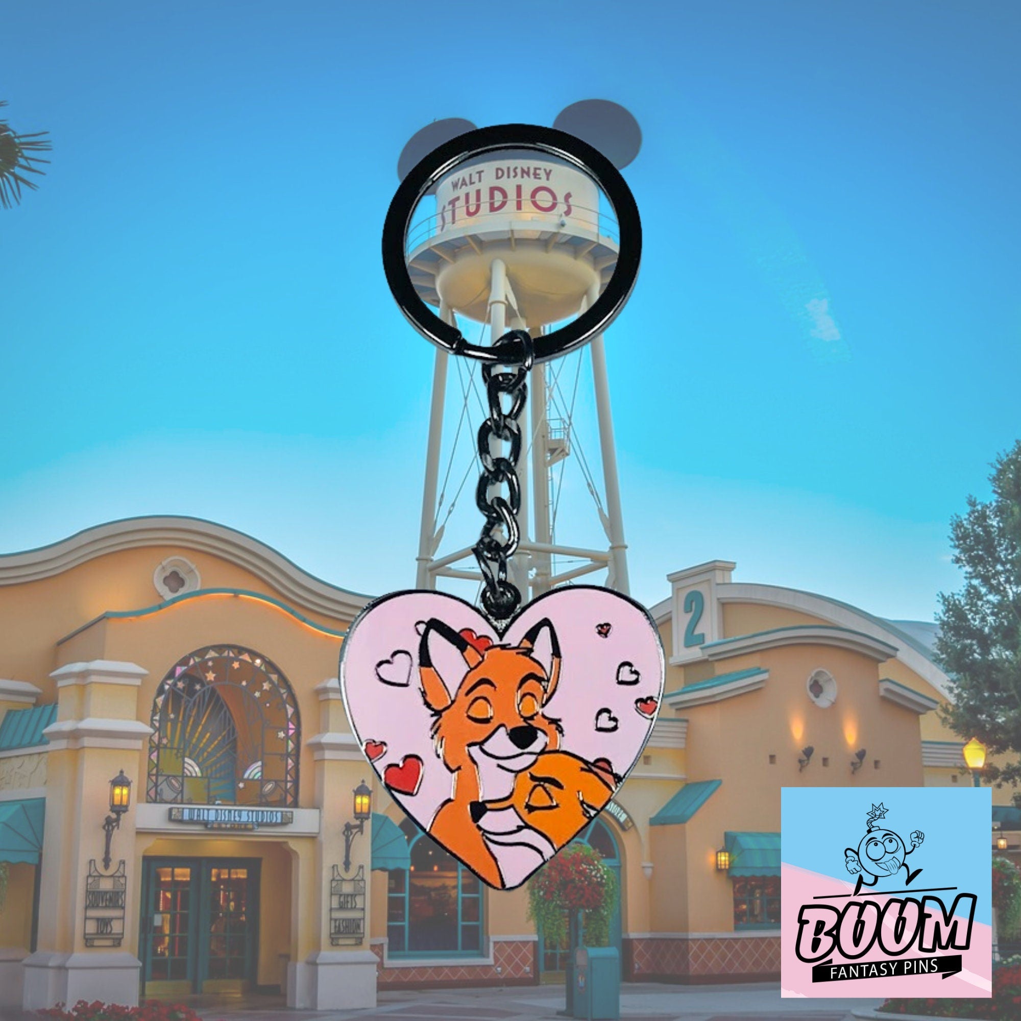 Porte-clés – Vixey et Tod du film Rox et Rouky – Disney Fantasy