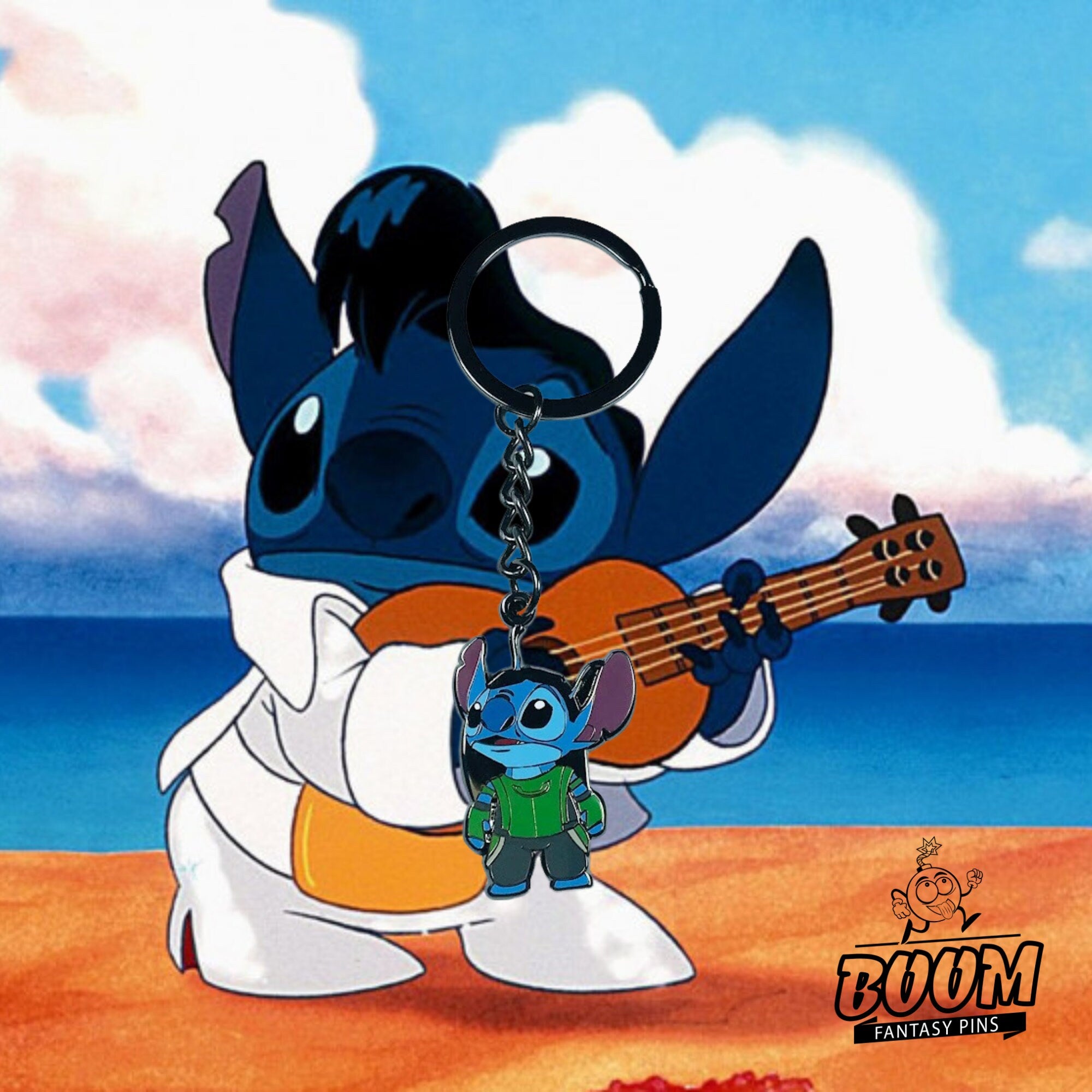 Llavero – Stitch como Loki Experimento 626 de Lilo &amp; Stitch – Disney Fantasy