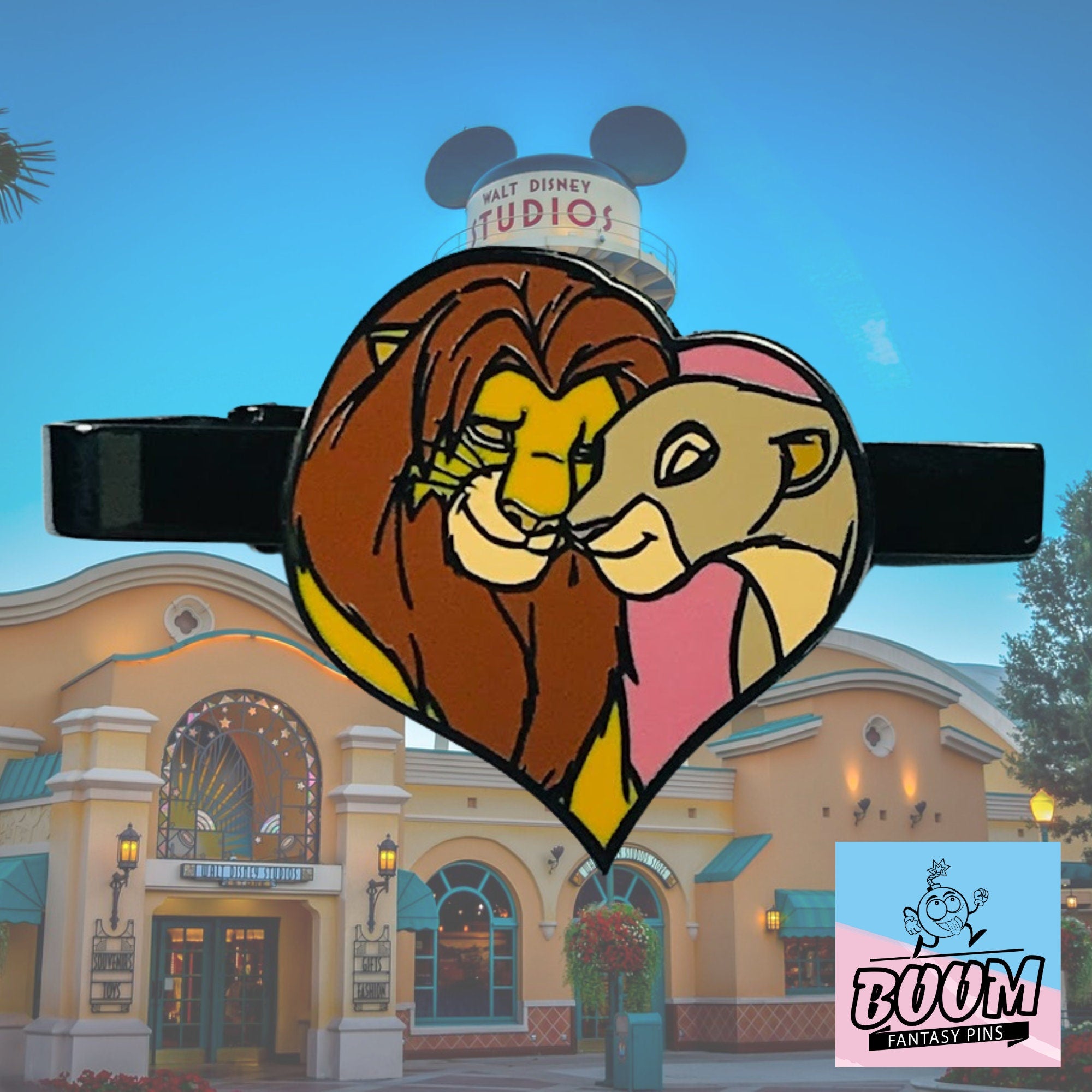 Pinza de corbata – Simba y Nala de El Rey León – Disney Fantasy