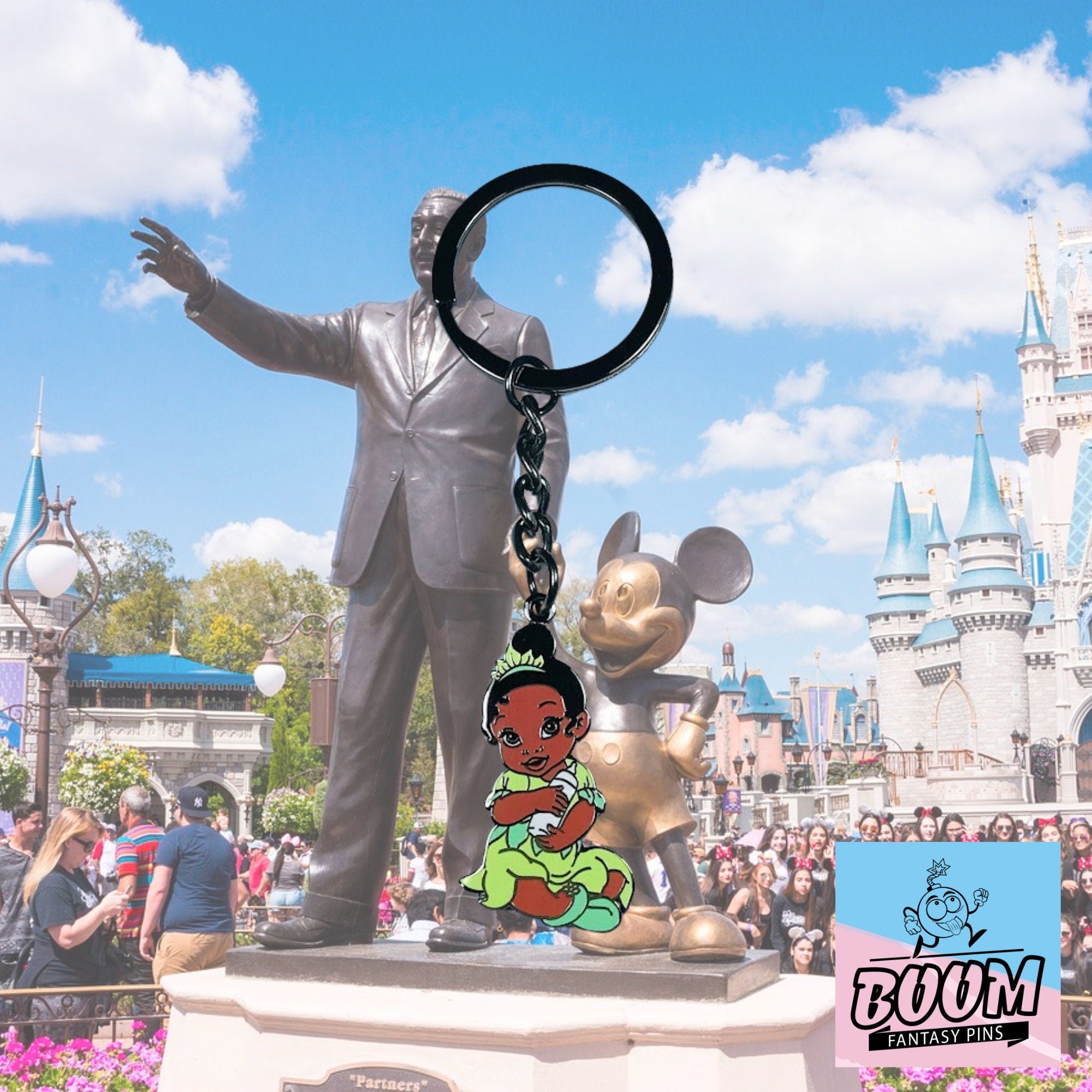 Llavero – Princesa Tiana y Sapo de La Princesa y el Sapo – Disney Fantasy