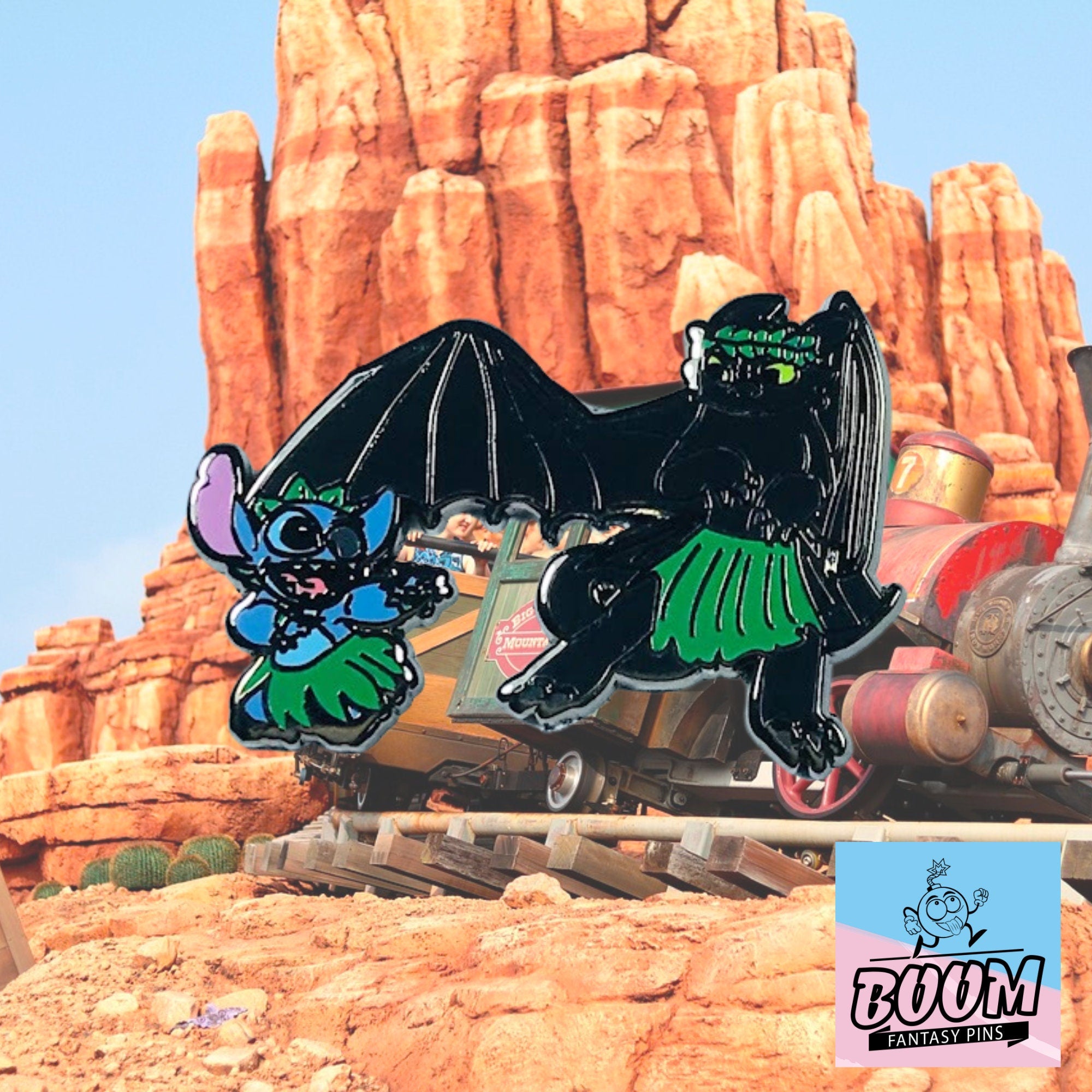 Pin – Stitch y Desdentao de Lilo y Stitch – Disney Fantasy