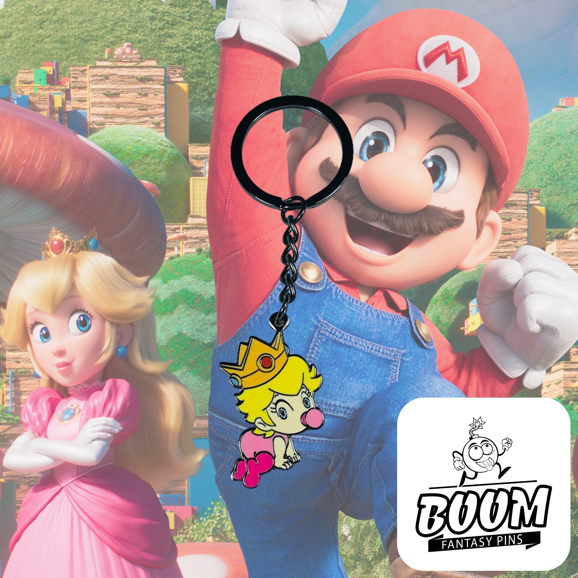 Keychain – Princess Peach from Super Mario Bros – Disney Fantasy