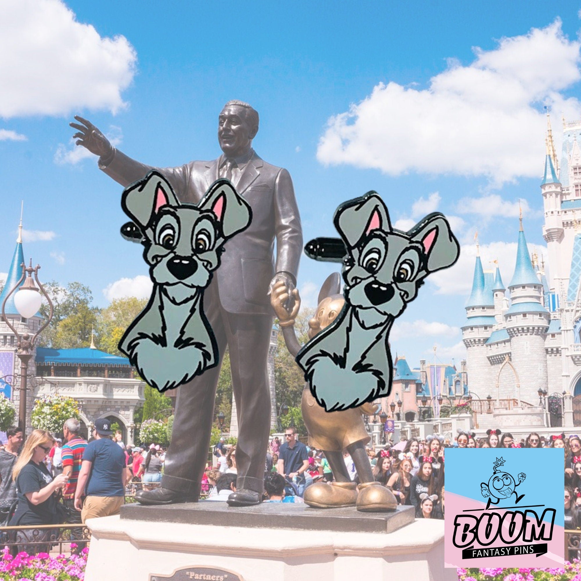 Boutons de manchette – Clochard de La Belle et le Clochard – Disney Fantasy