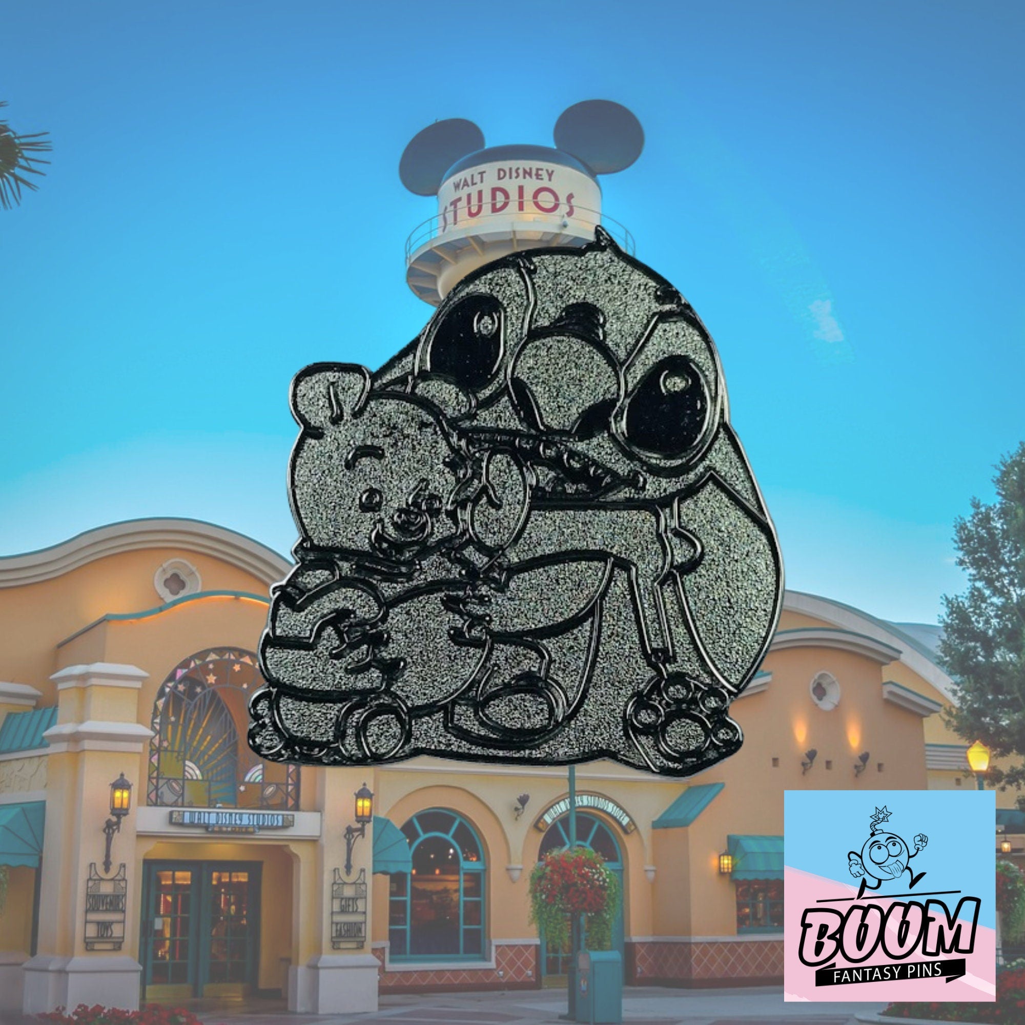 Pin – Stitch de Lilo &amp; Stitch y Winnie the Pooh de Winnie the Pooh – Disney Fantasy