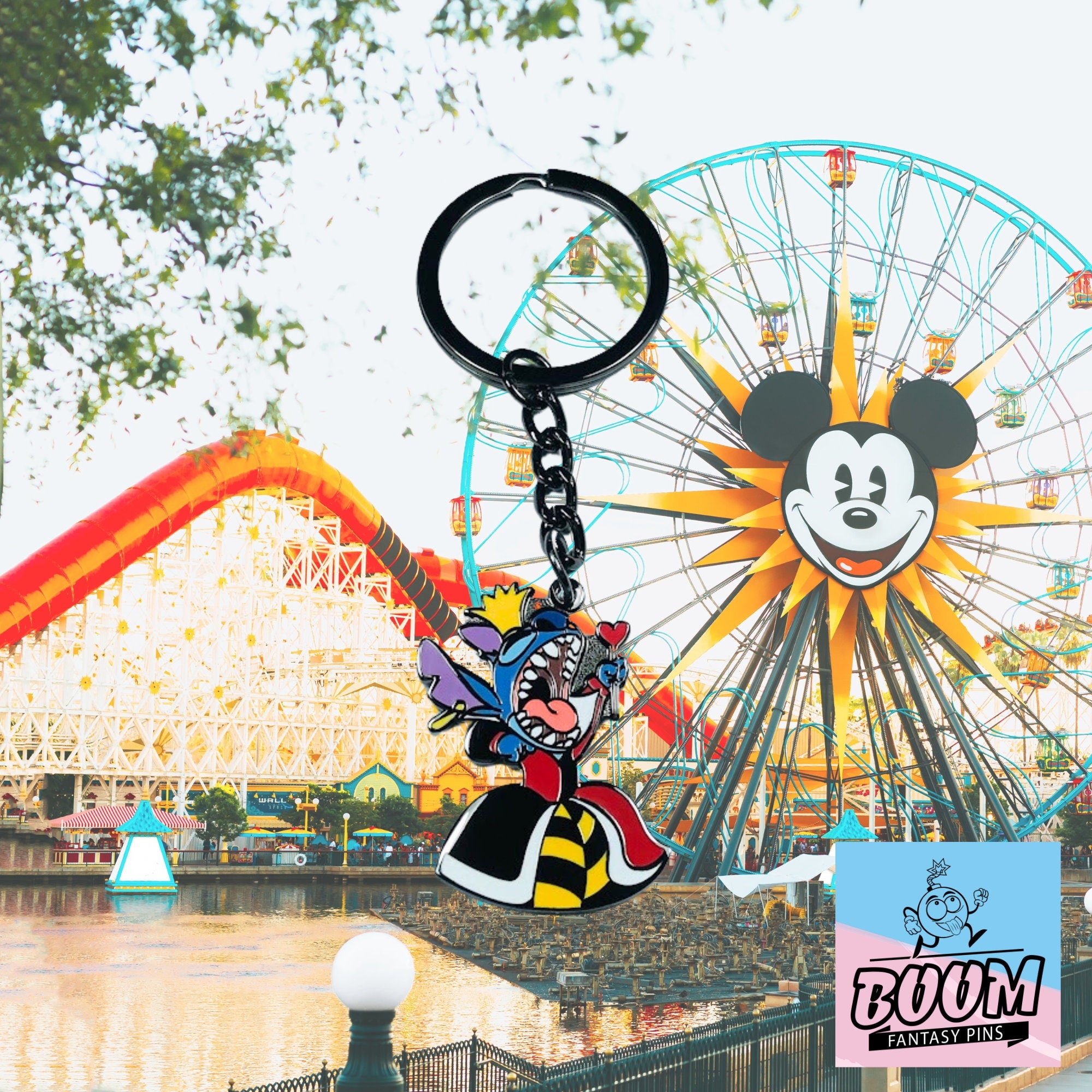 Porte-clés – Expérience 626 Stitch en Reine Rouge de Lilo &amp; Stitch – Disney Fantasy