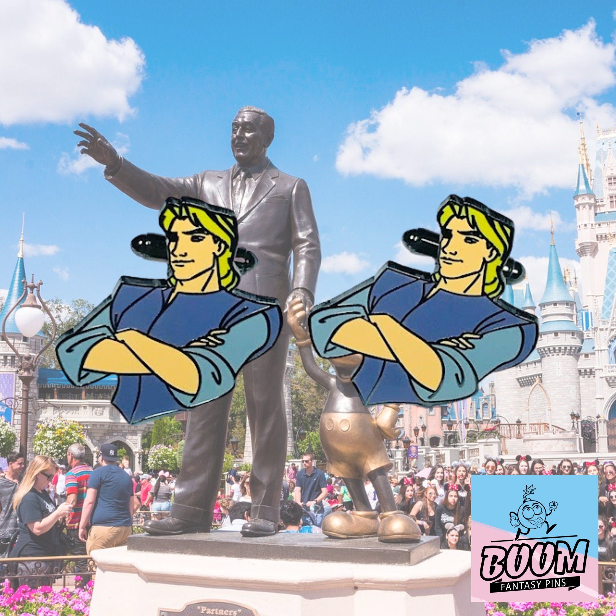 Boutons de manchette – Capitaine John Smith de Pocahontas – Disney Fantasy