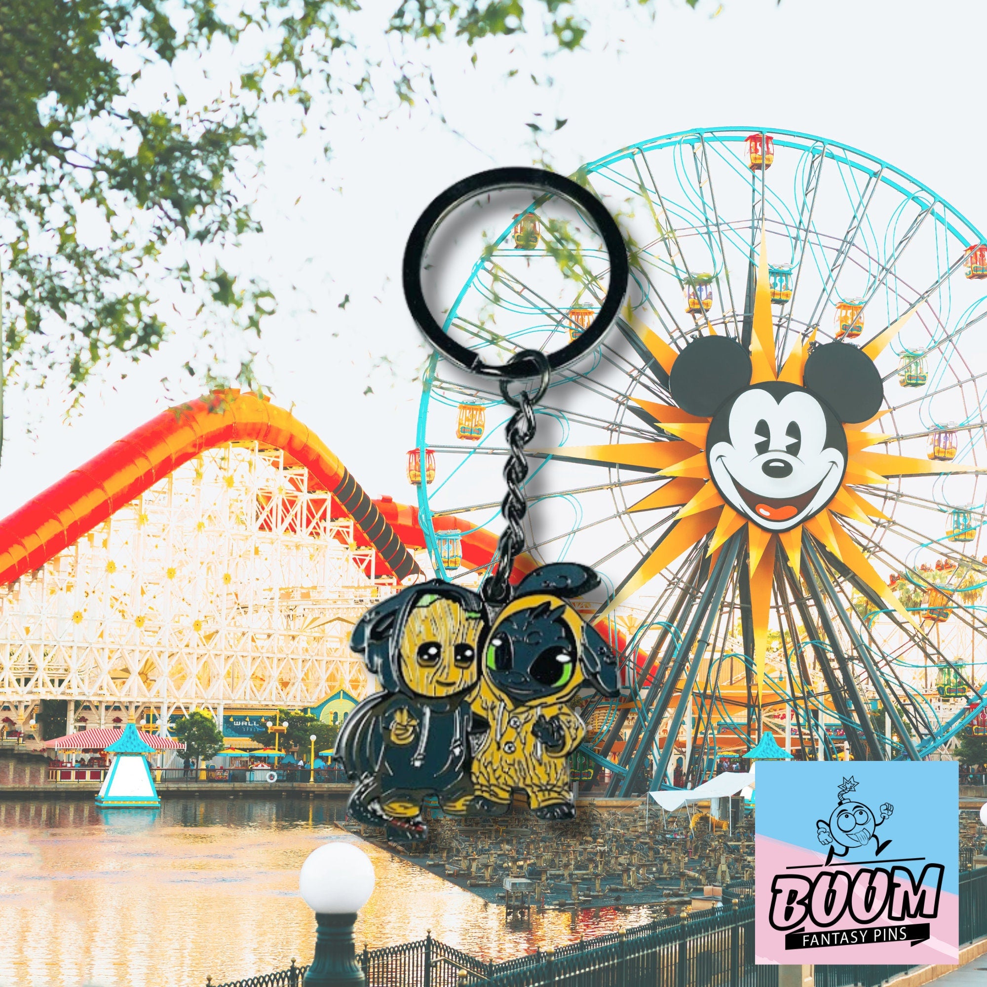 Llavero: Desdentao de Cómo entrenar a tu dragón y Groot de Guardianes de la Galaxia – Disney Fantasy