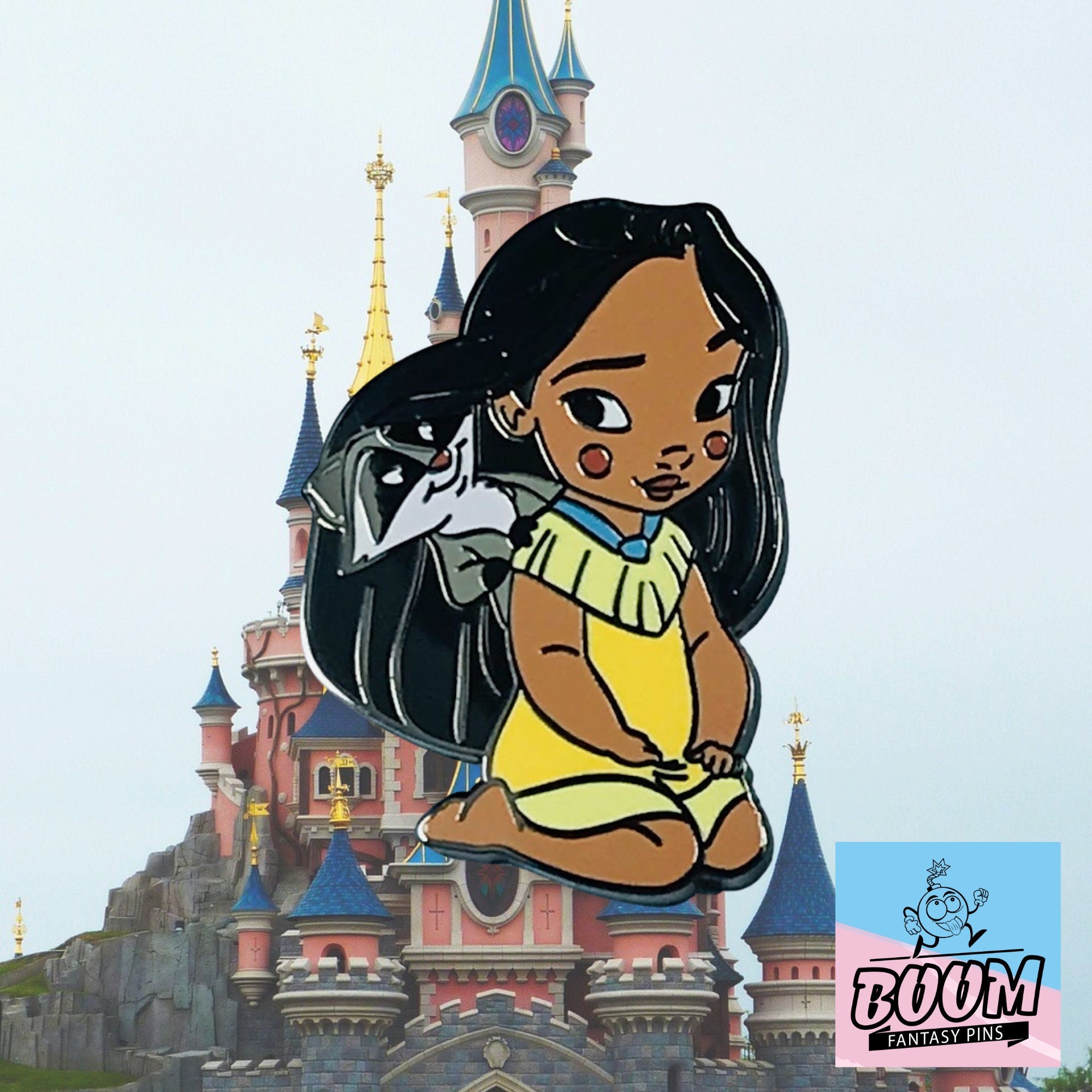 Pin – Bebé Pocahontas y Meeko de Pocahontas – Disney Fantasy