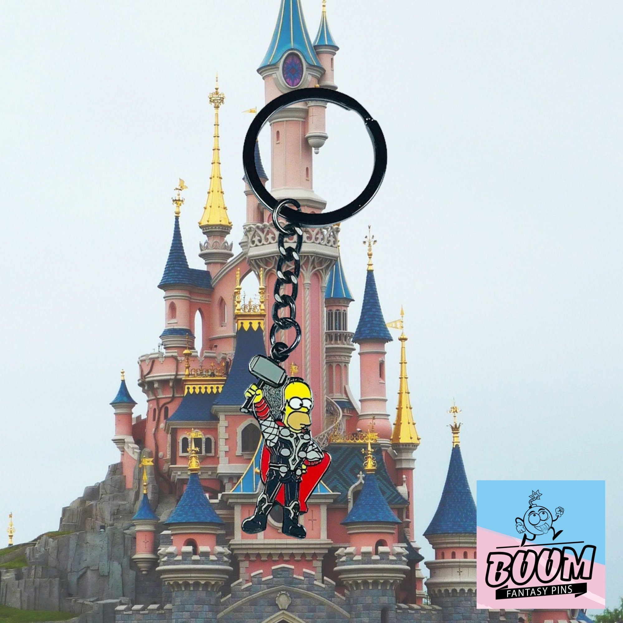 Porte-clés – Homer Simpson des Simpson – Disney Fantasy
