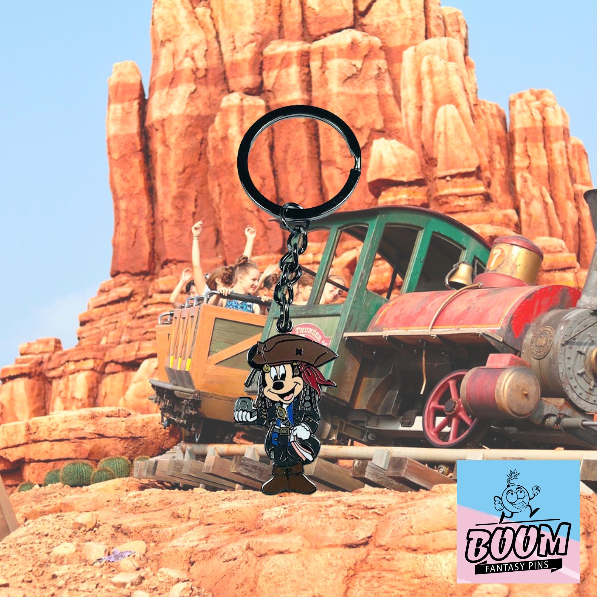 Porte-clés – Mickey Mouse dans le rôle de Jack Sparrow de Disney Fantasy – Disney Fantasy