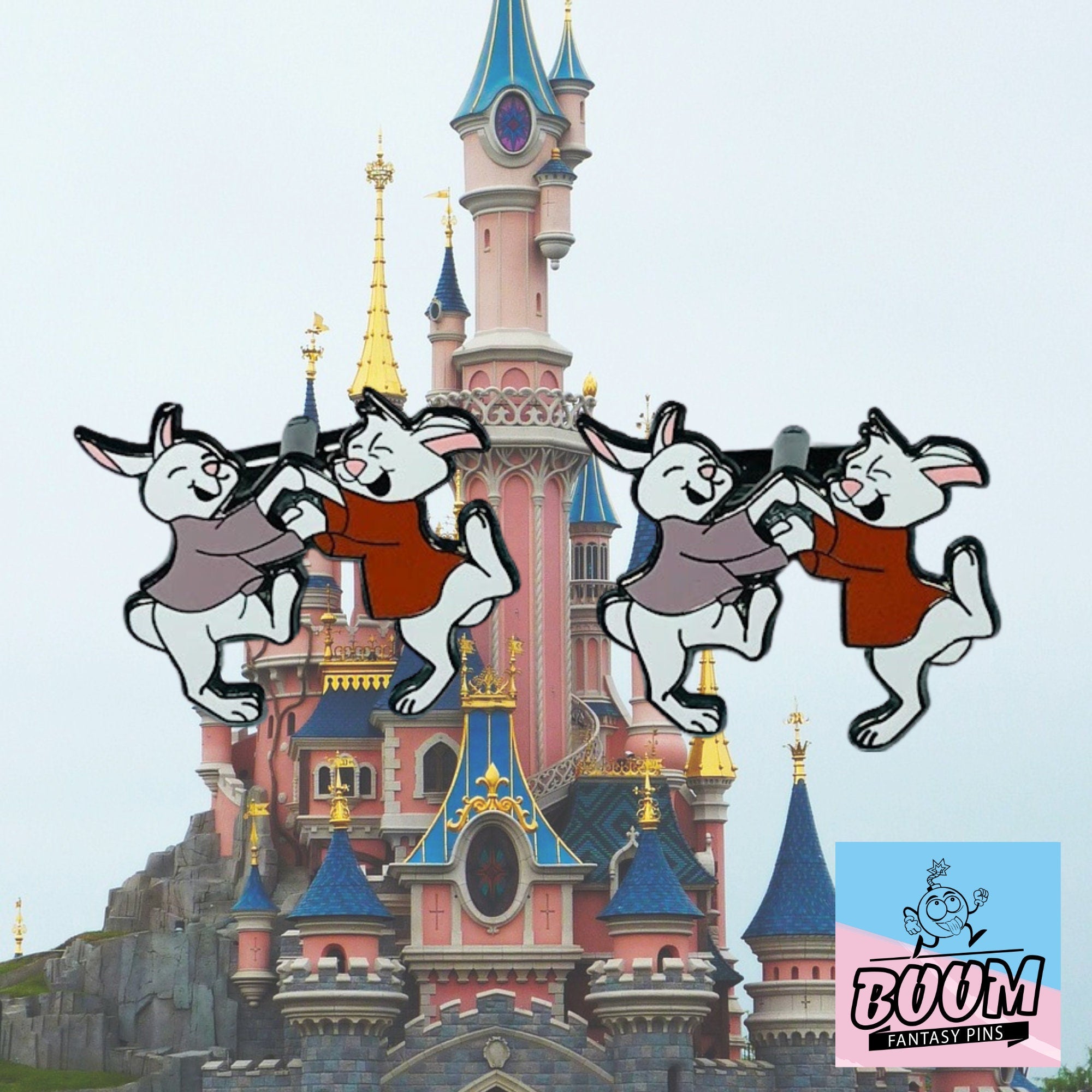 Cufflinks – Skippy and Sis Bunny from Robin Hood – Disney Fantasy