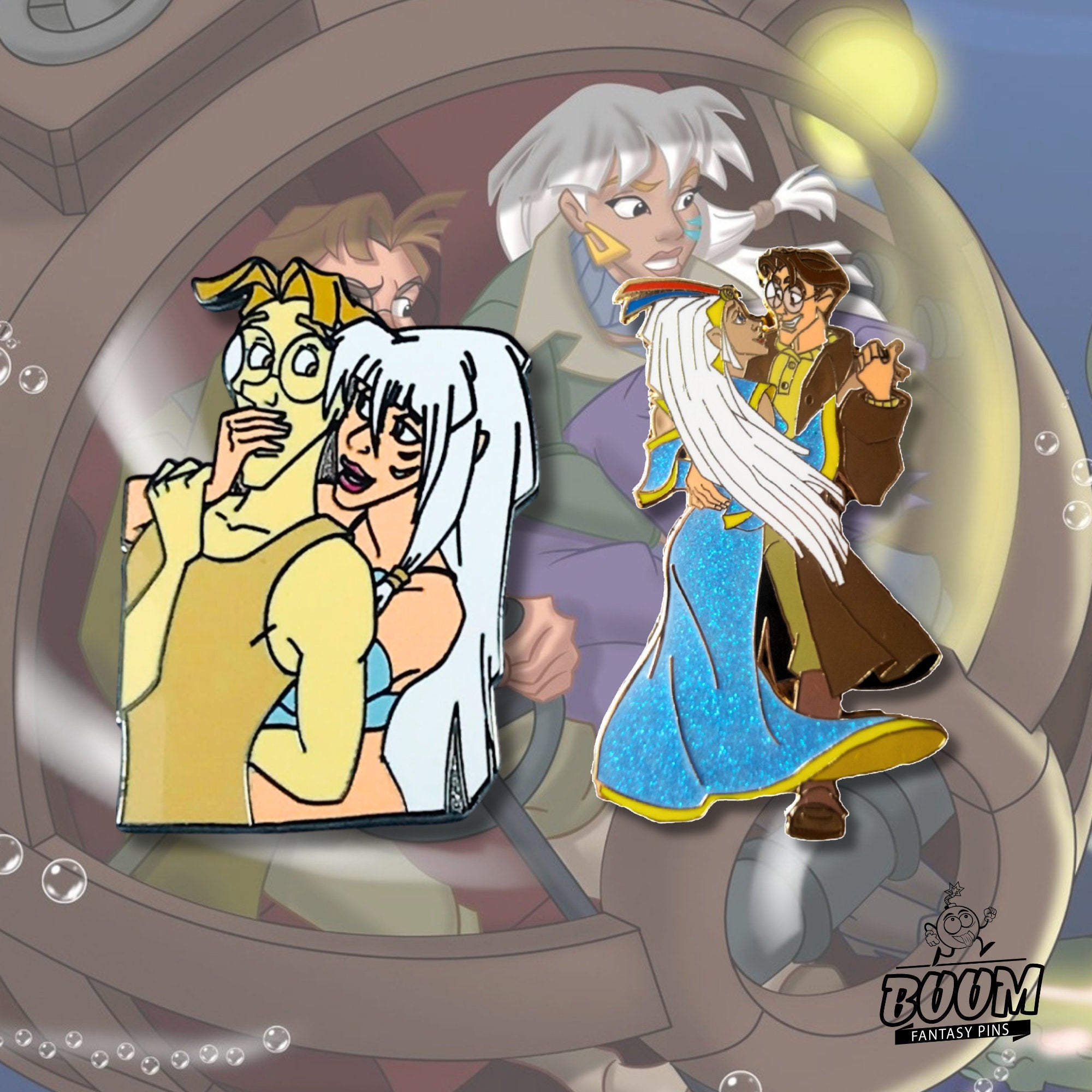 Pin – Milo Thatch and Kida Nedakh from Atlantis The Lost Empire – Disney Fantasy