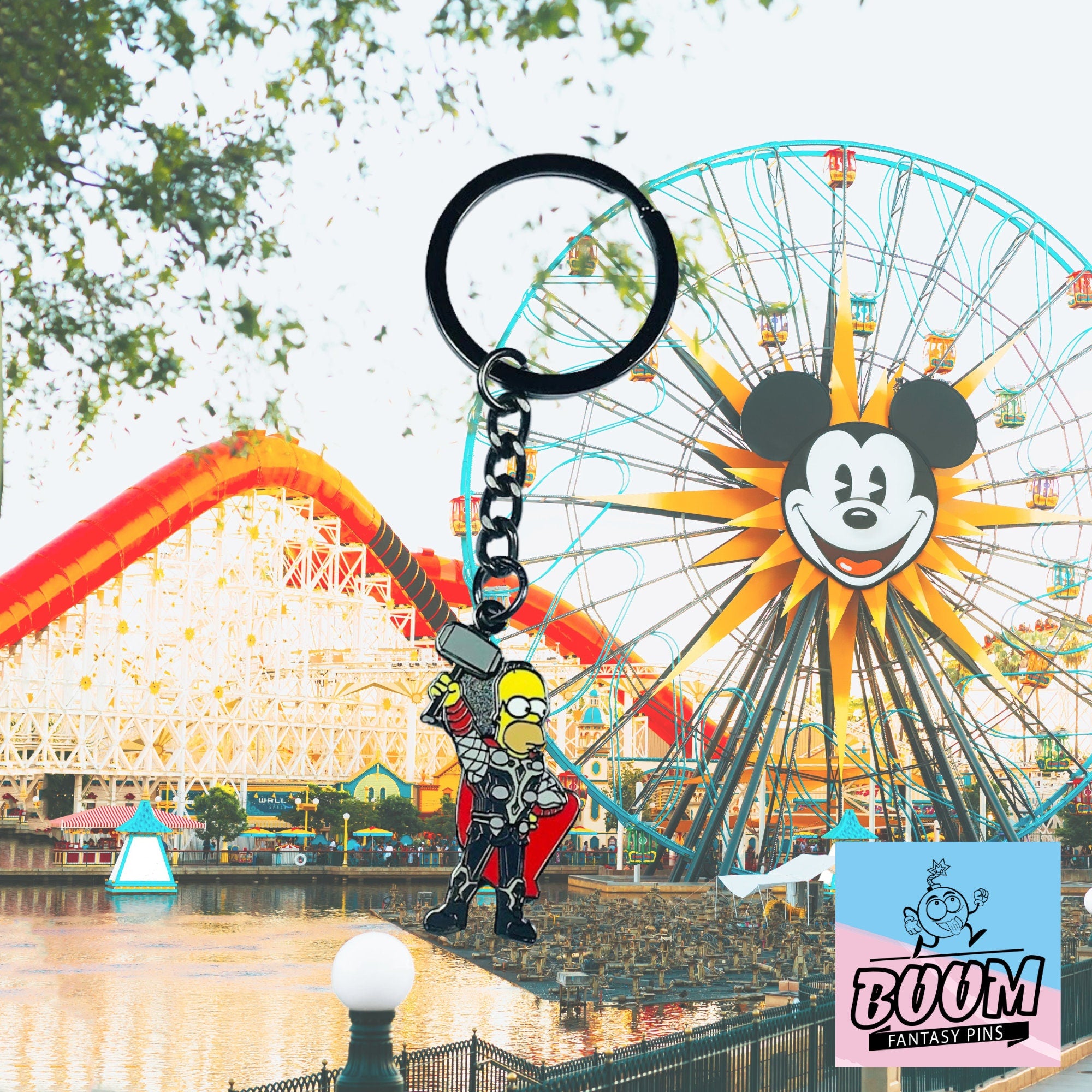 Porte-clés – Homer Simpson des Simpson – Disney Fantasy