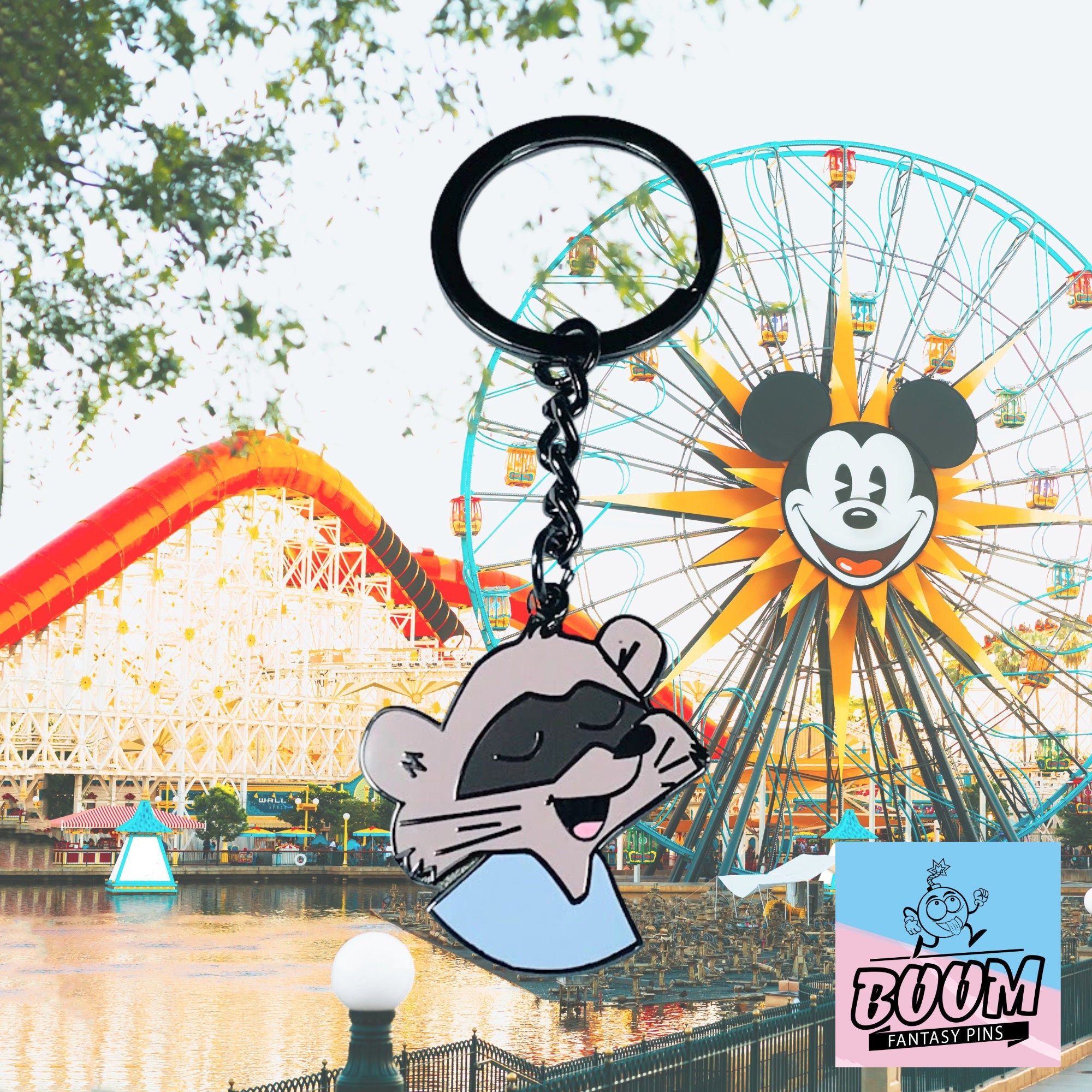 Porte-clés – Raton laveur bleu de Robin des Bois – Disney Fantasy