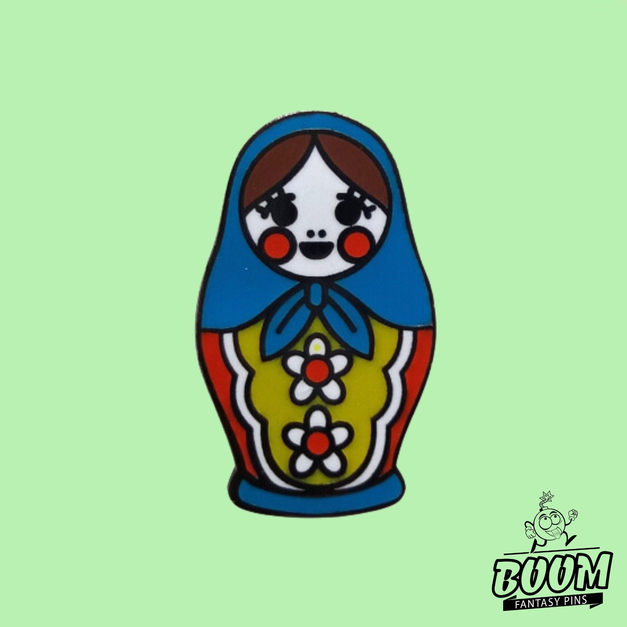 Pin – Matryoshka Doll from Russian Folklore – Russian Nesting Doll Collection
