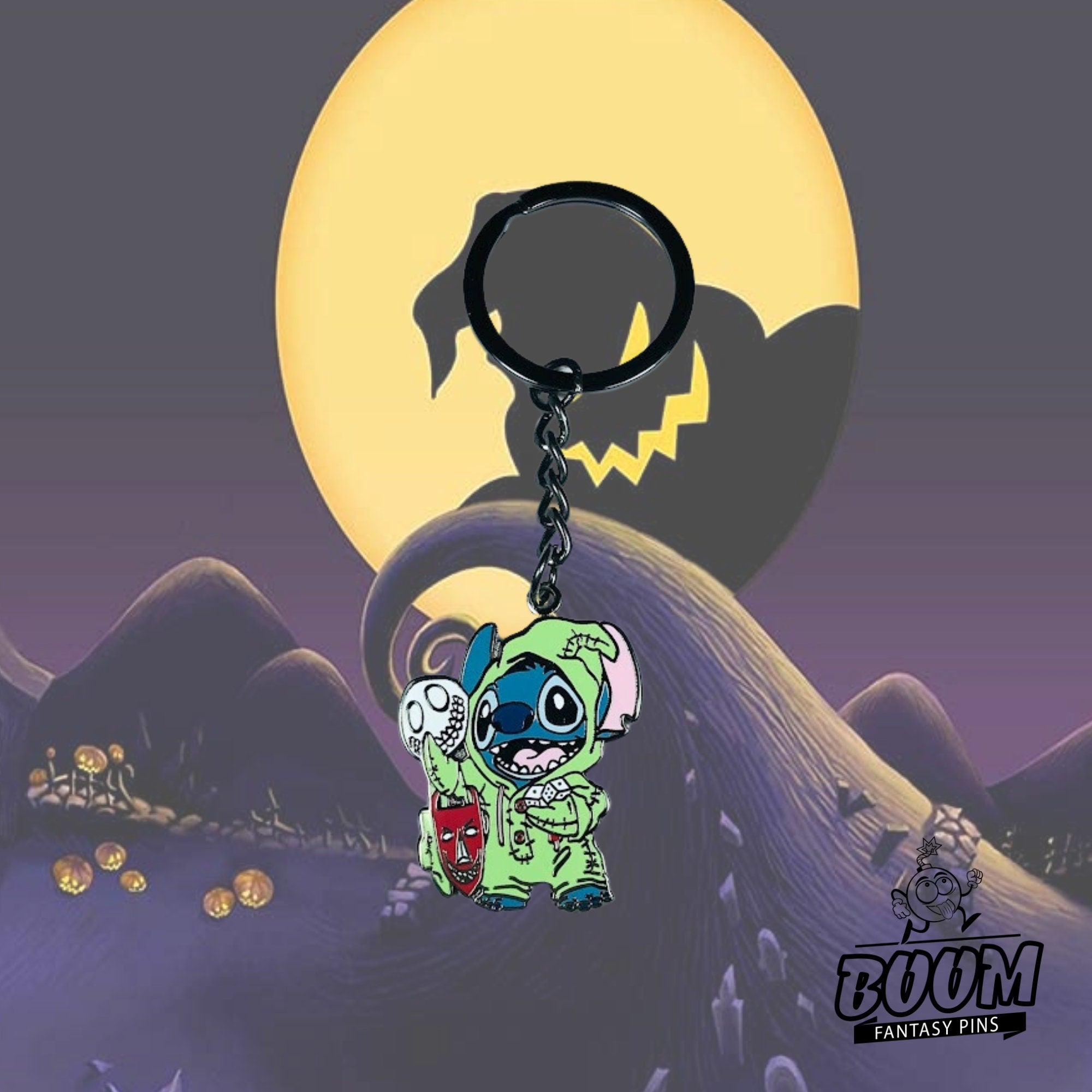 Llavero - Stitch como Oogie Boogie de Lilo &amp; Stitch - Disney Fantasy