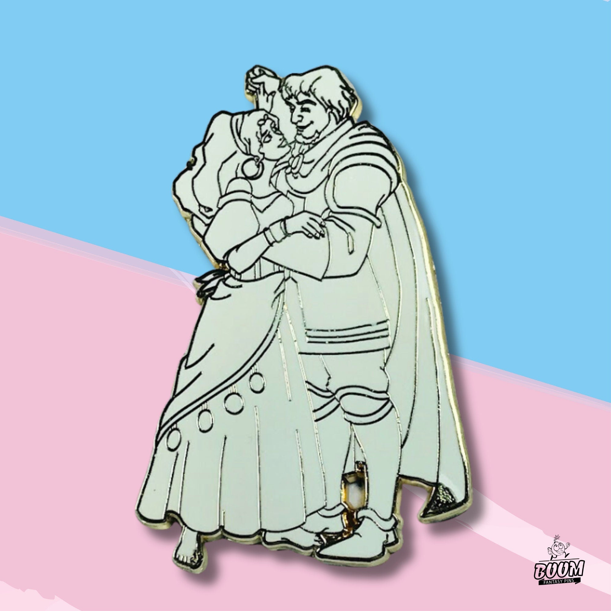 Pin's – Esmeralda et le capitaine Phoebus du Bossu de Notre-Dame – Disney Fantasy