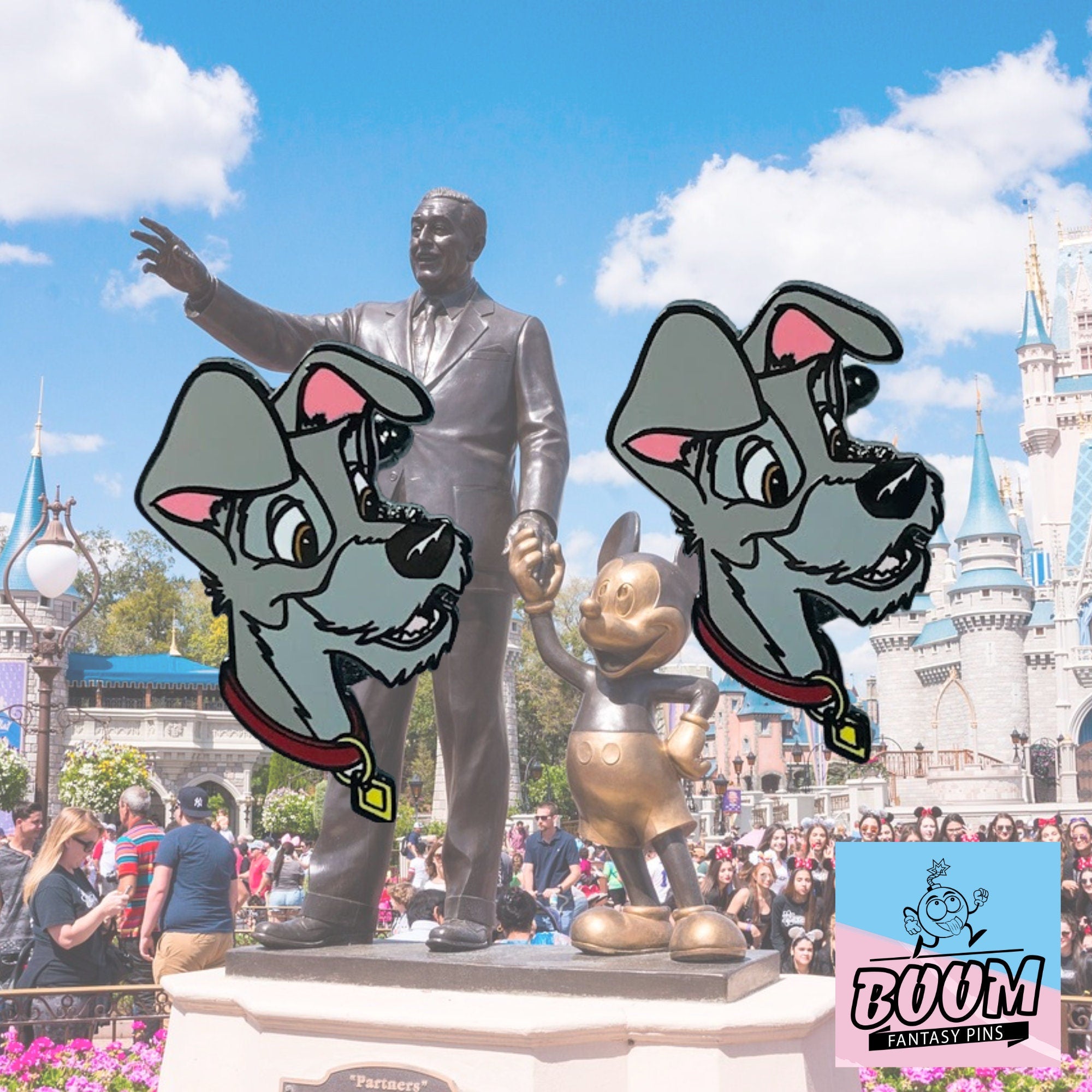 Boutons de manchette – Clochard de La Belle et le Clochard – Disney Fantasy