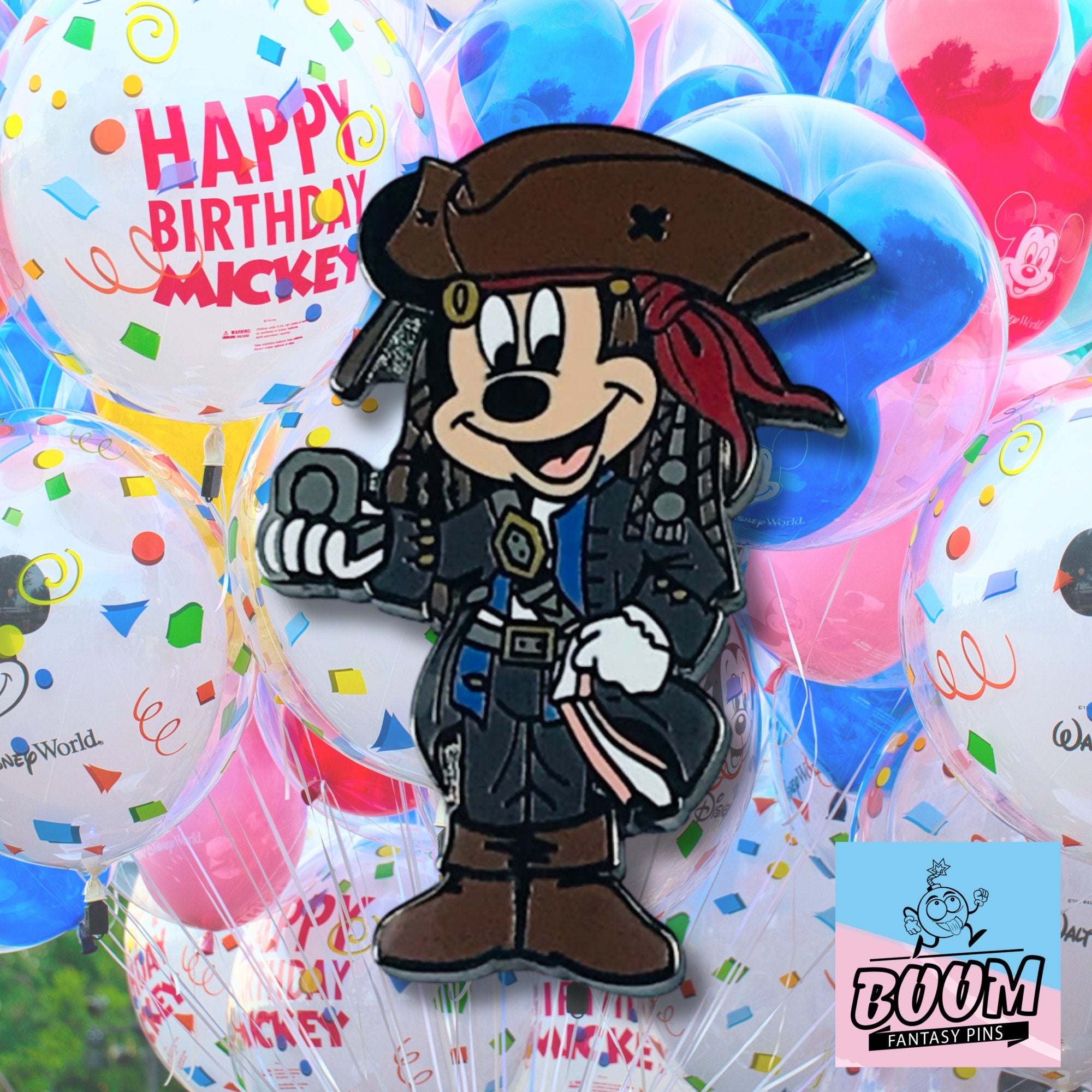 Pin – Mickey Mouse como Jack Sparrow de Piratas del Caribe – Disney Fantasy
