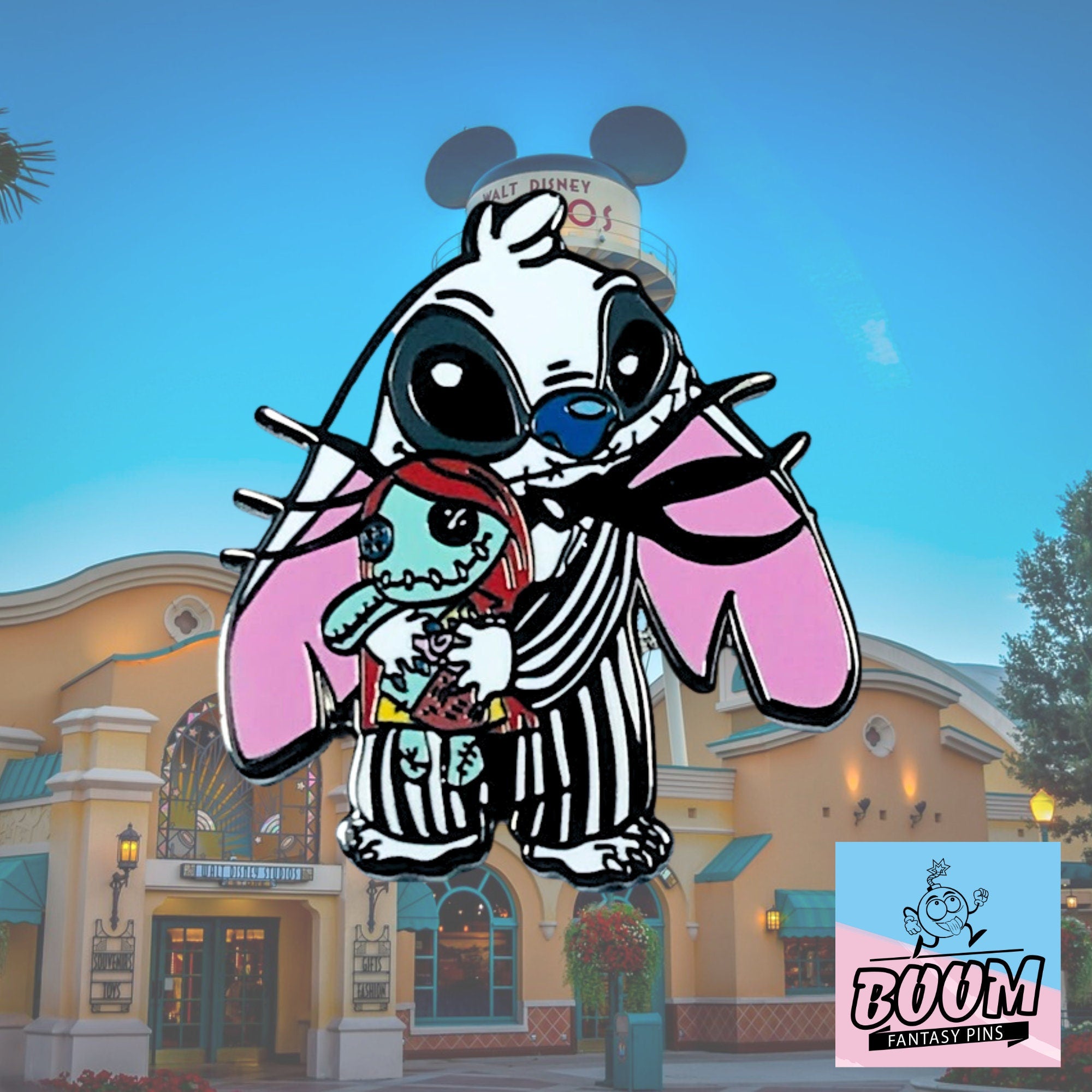 Pin – Stitch como Jack Skellington de Lilo &amp; Stitch y Pesadilla antes de Navidad – Disney Fantasy