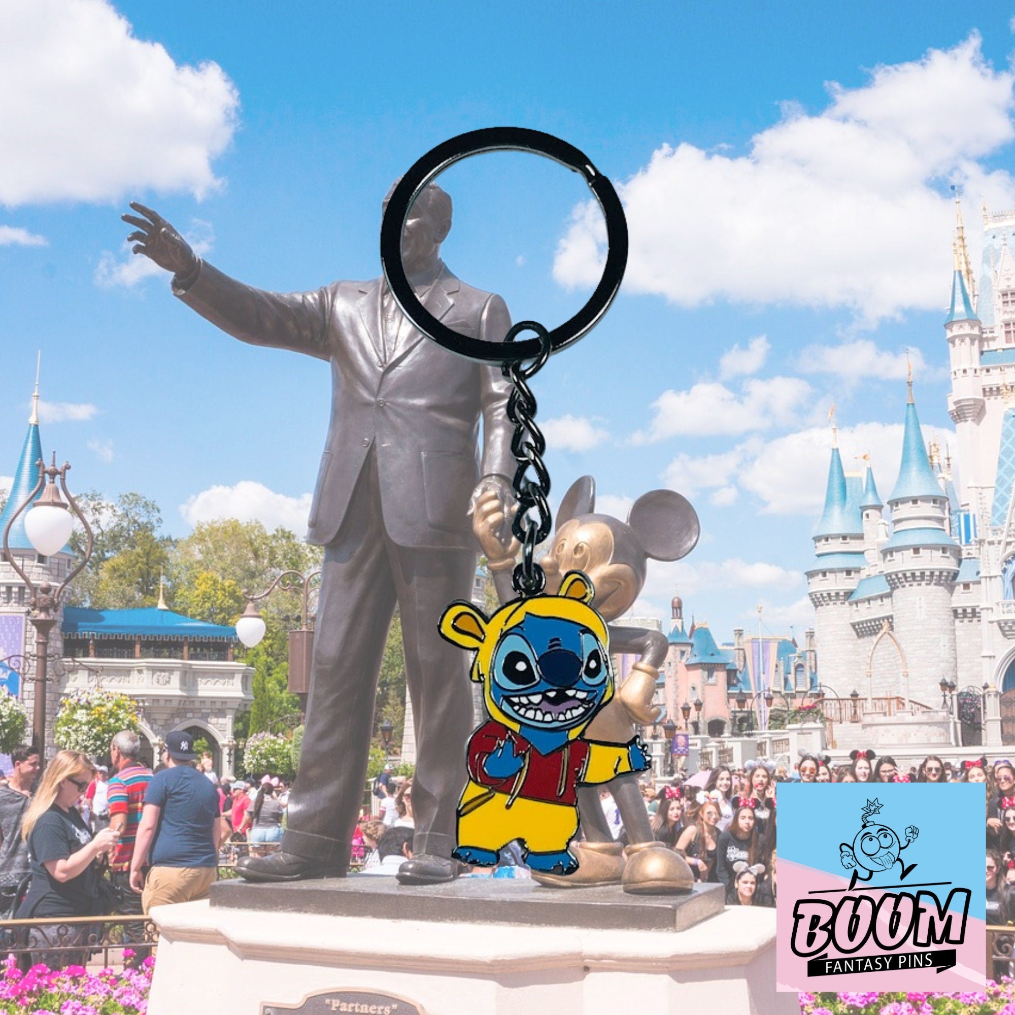 Llavero – Stitch como Winnie the Pooh de Lilo y Stitch – Disney Fantasy