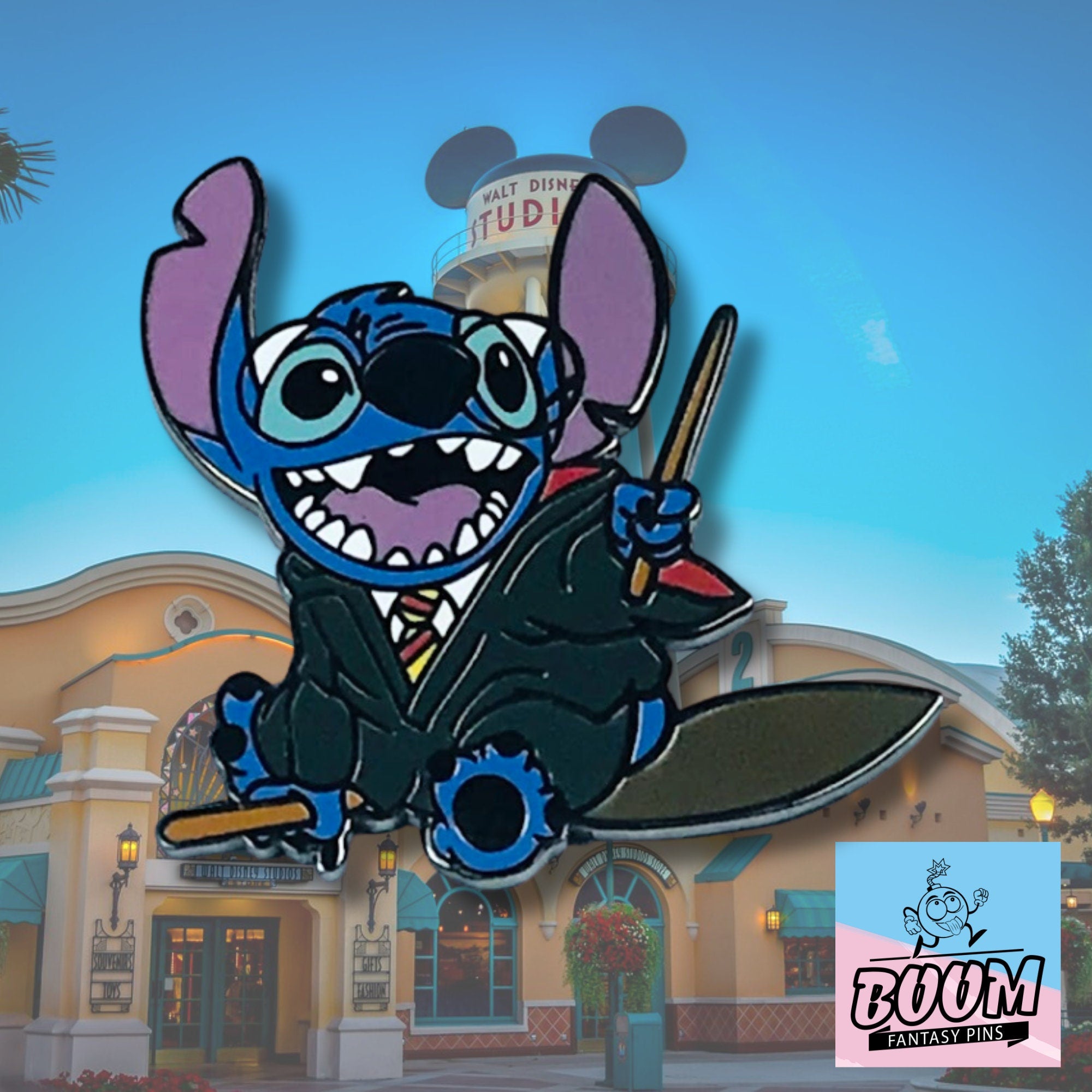 Pin – Stitch de Lilo y Stitch Disney Fantasy – Traje de mago de Harry Potter