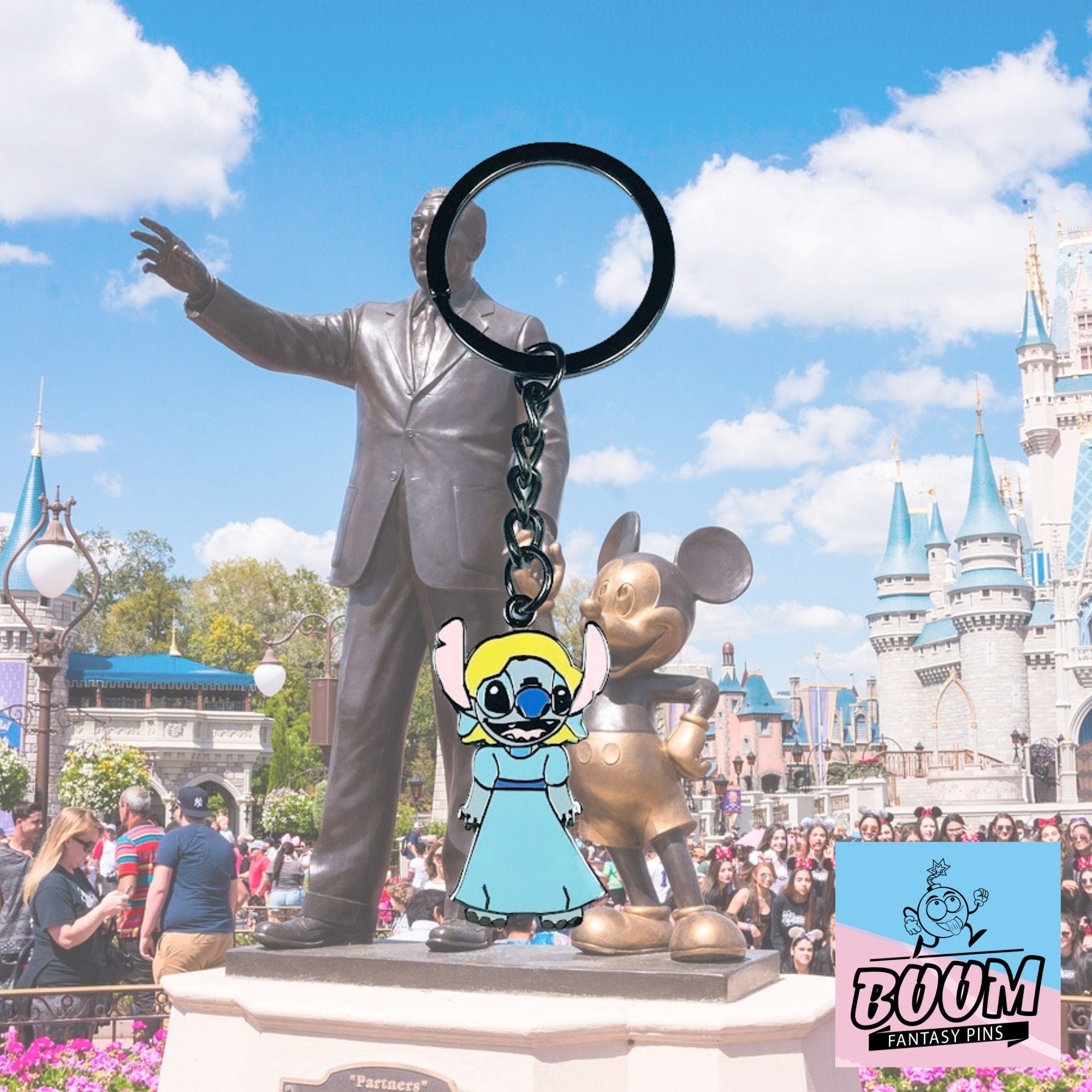 Porte-clés – Expérience 626 Stitch en Wendy de Lilo &amp; Stitch – Disney Fantasy