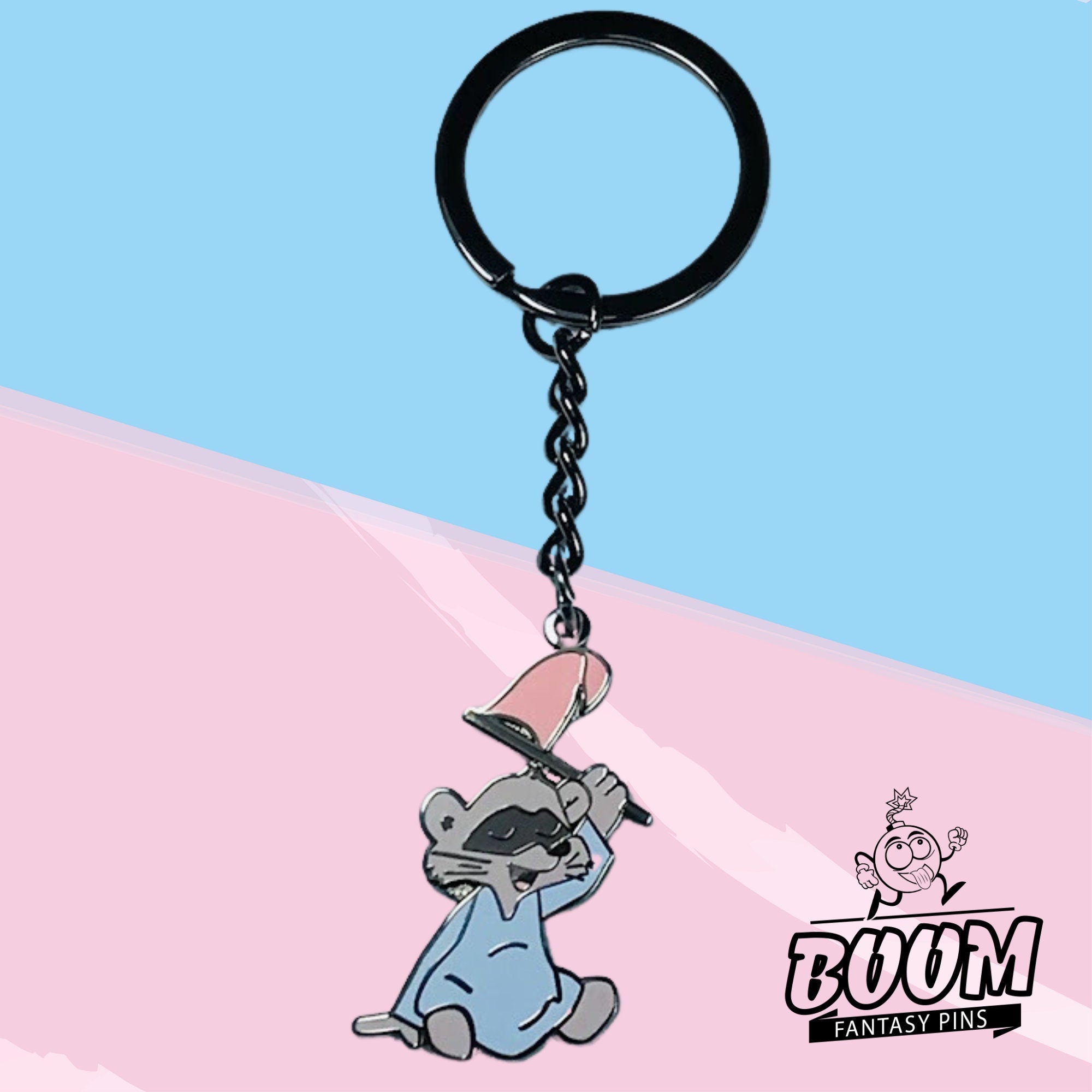 Llavero – Mapache de la Bandera Rosa de Robin Hood – Disney Fantasy