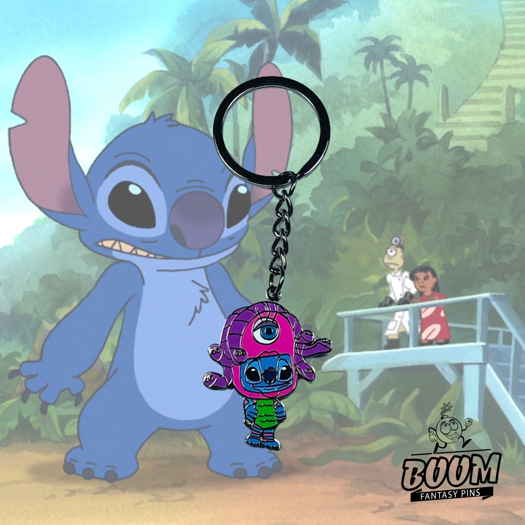 Llavero – Experimento 626 Stitch como Celia de Lilo &amp; Stitch – Disney Fantasy