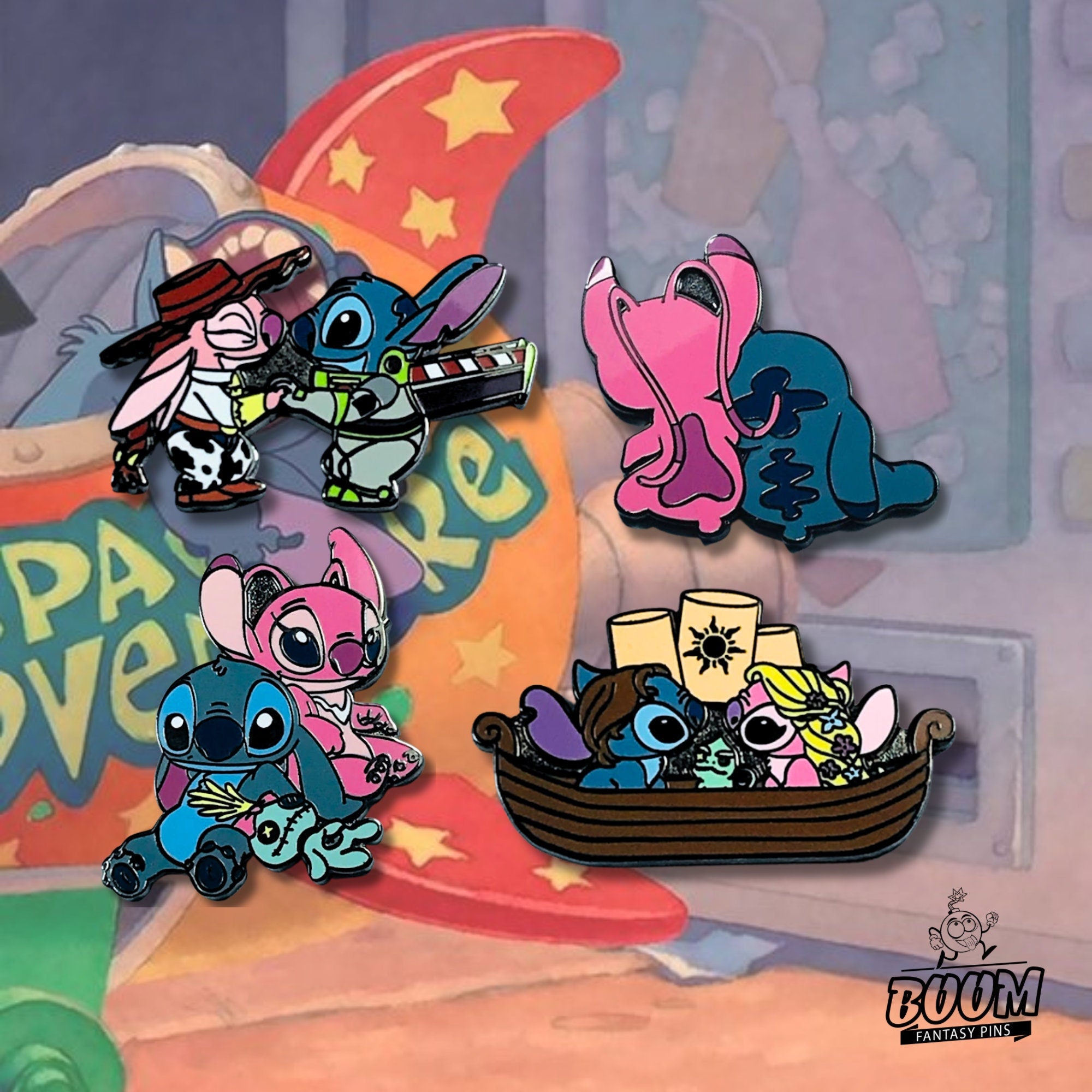Pin – Stitch y Ángel de Lilo y Stitch – Disney Fantasy