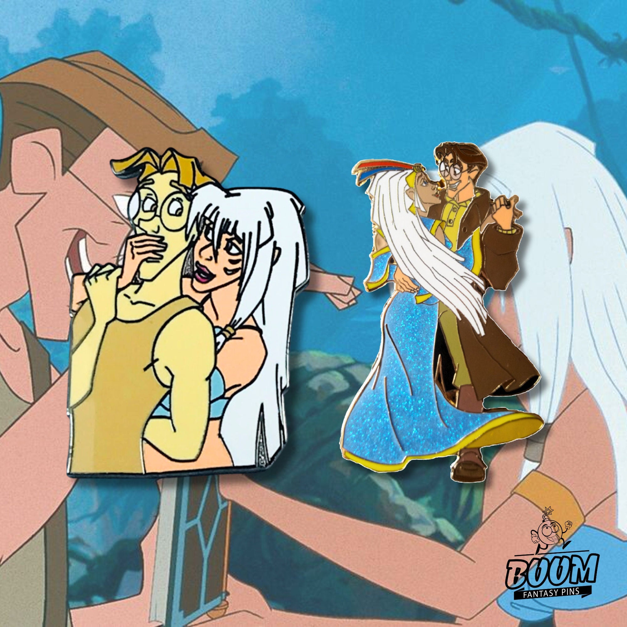 Pin – Milo Thatch and Kida Nedakh from Atlantis The Lost Empire – Disney Fantasy