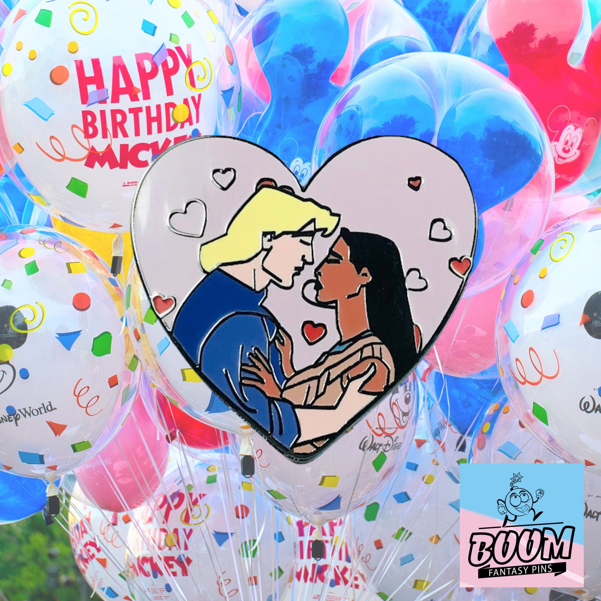 Pin's – Pocahontas et John Smith du film Pocahontas – Disney Fantasy