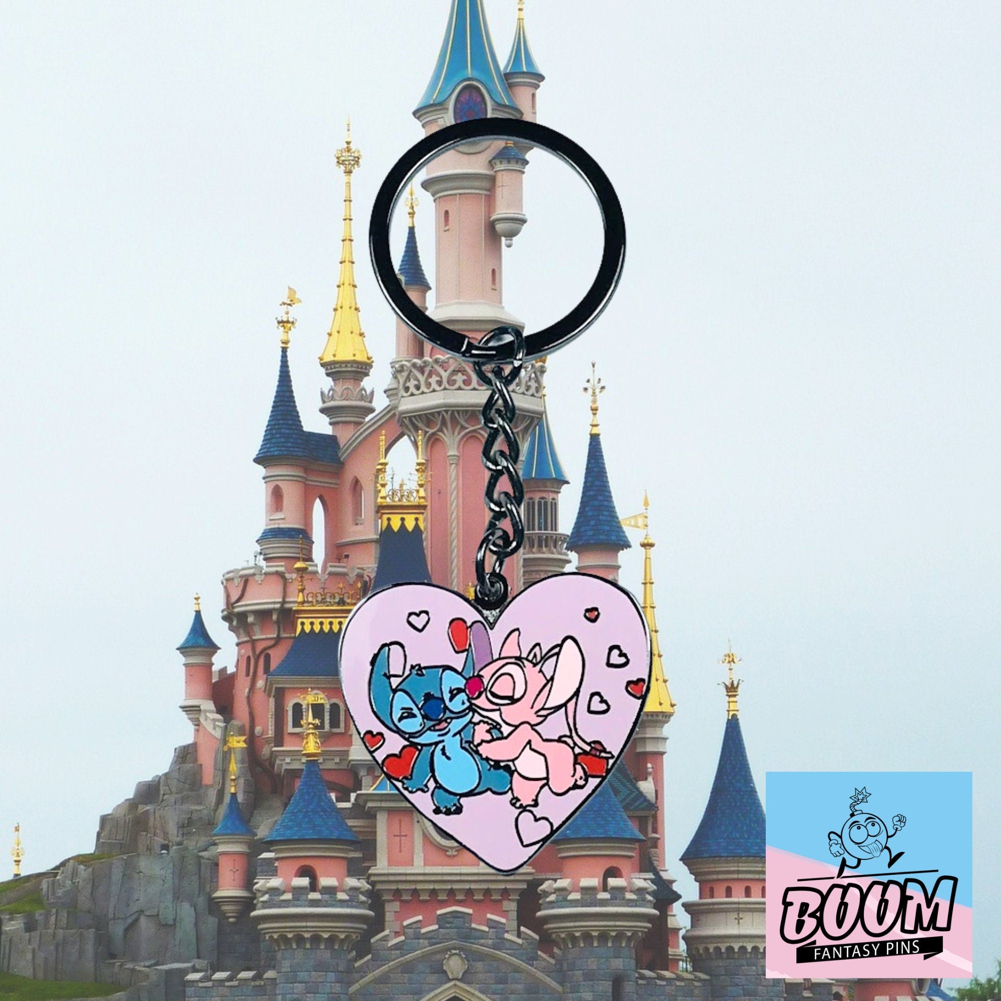 Llavero – Stitch y Ángel de Lilo &amp; Stitch – Disney Fantasy