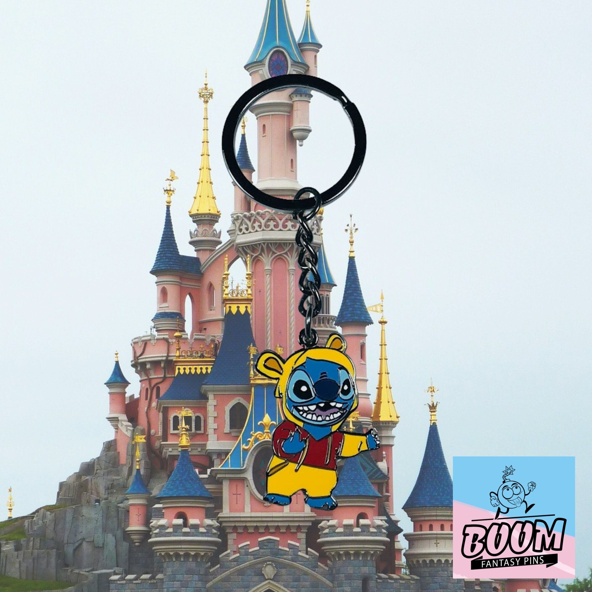 Llavero – Stitch como Winnie the Pooh de Lilo y Stitch – Disney Fantasy