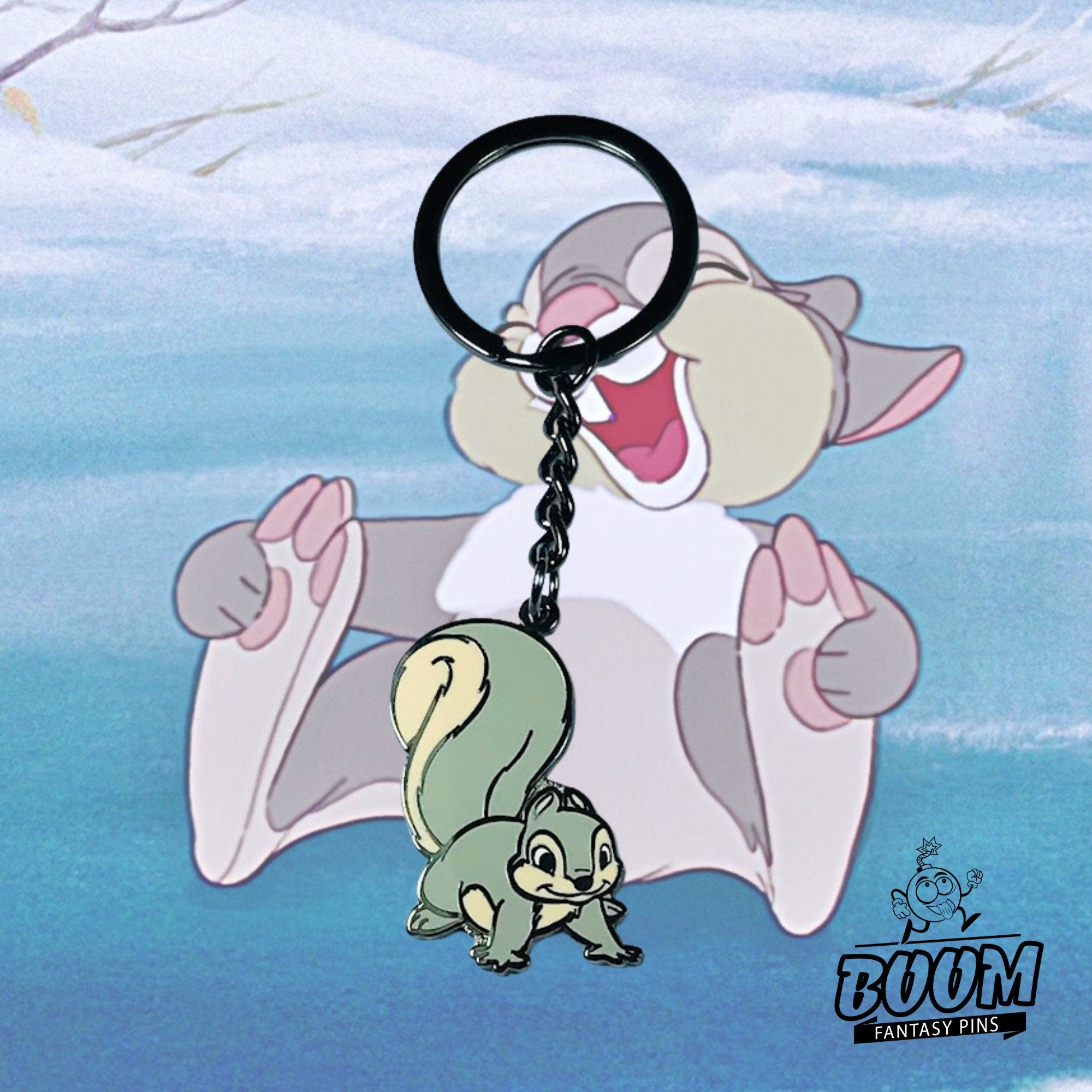 Porte-clés – Écureuil gris de Bambi – Disney Fantasy